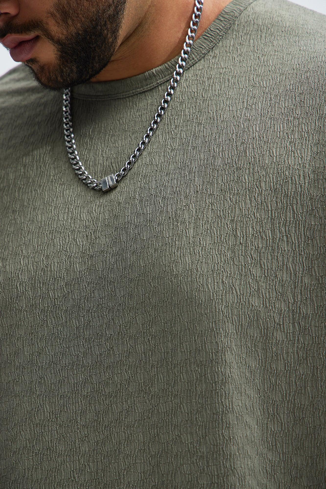 Reign Textured Relaxed Tee - Olive Product Image