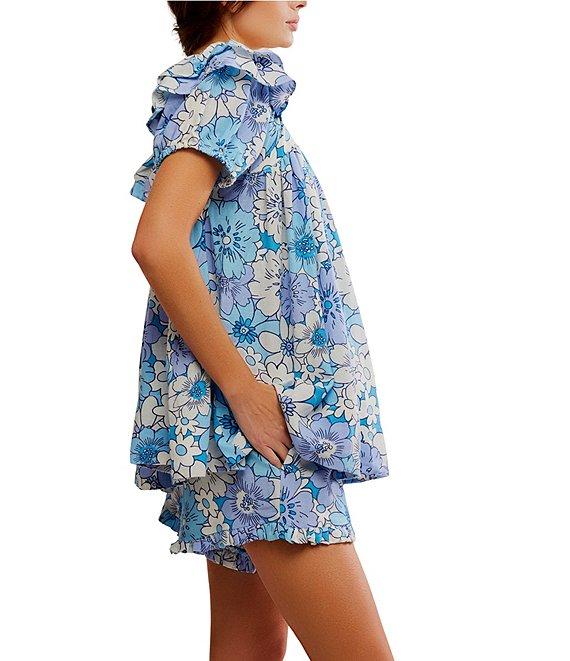 Free People Maggy Mae Floral Print Coordinating Short Set Product Image