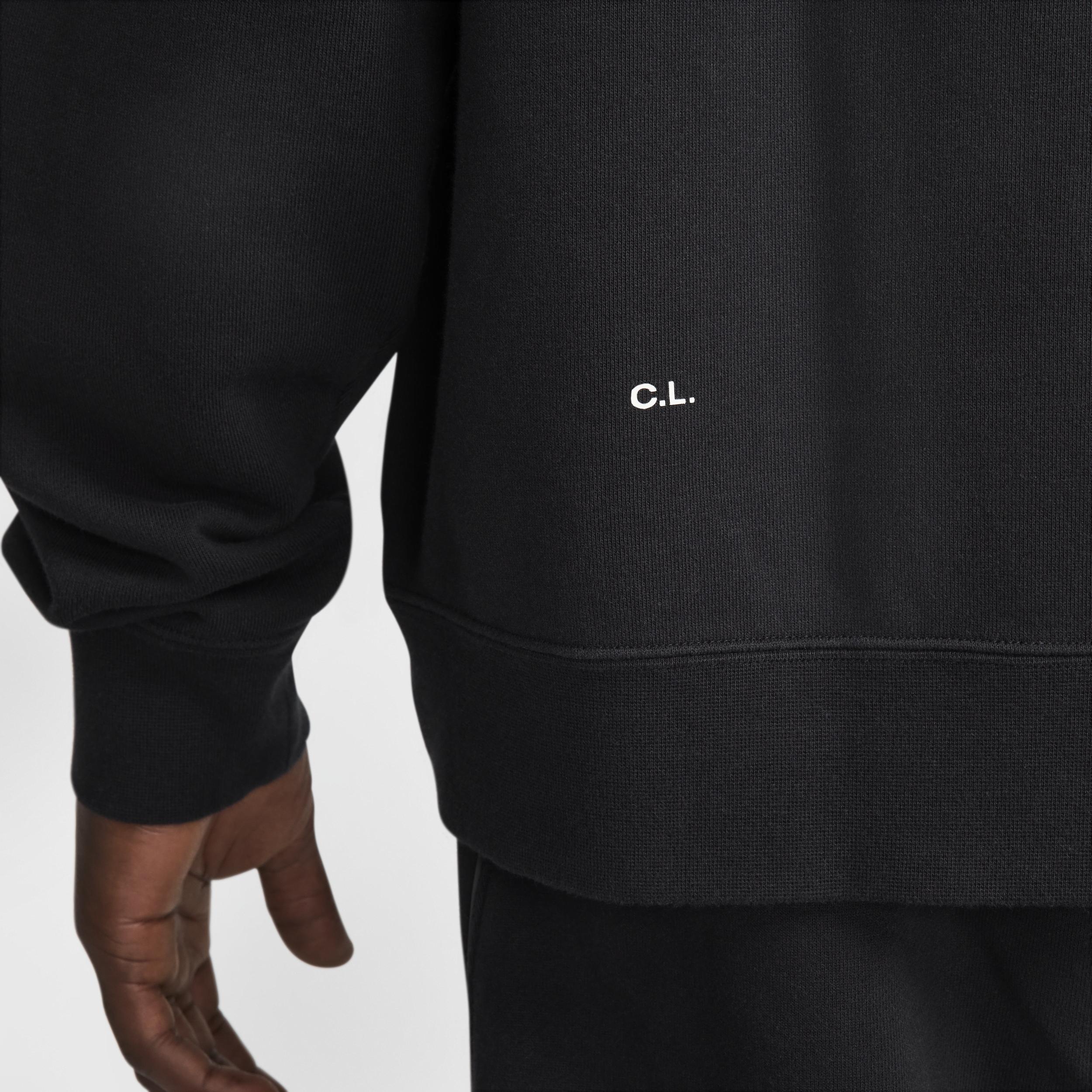 Nike Mens Nike NRG Nocta CS Fleece Crew - Mens Black/White Product Image