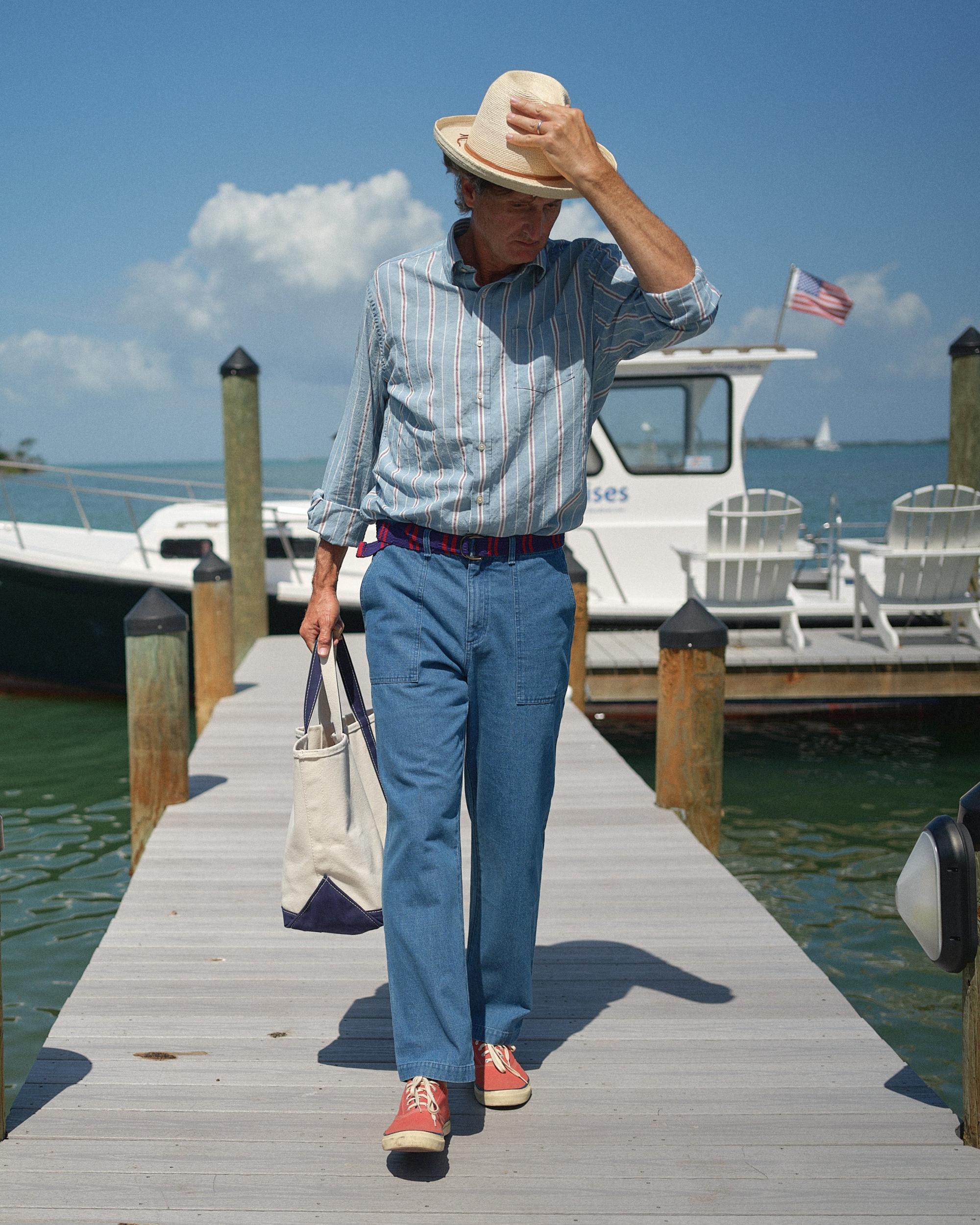 Ventura Pant in Light Wash Denim Product Image