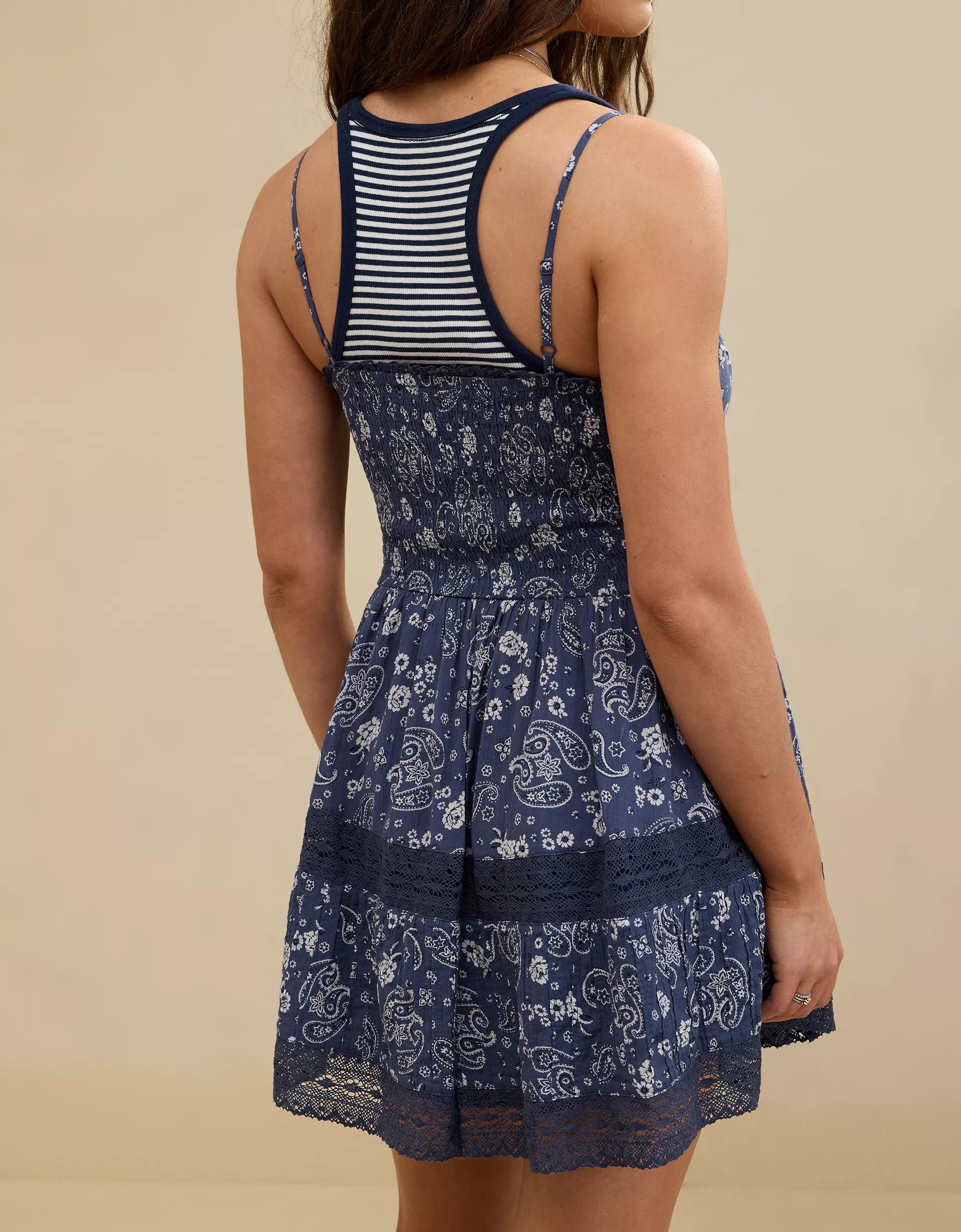 Aerie Button Up Mini Dress Product Image