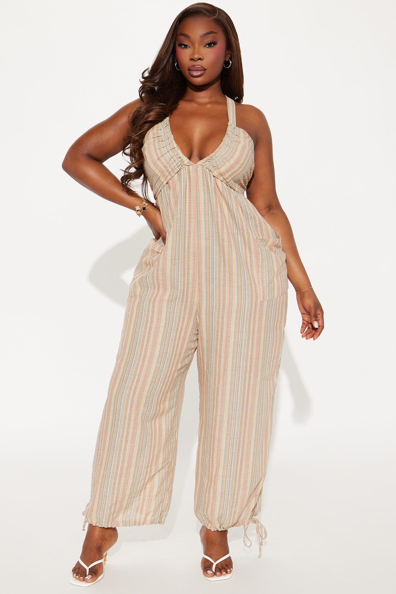 Beach Babe Jumpsuit - Multi Color Product Image