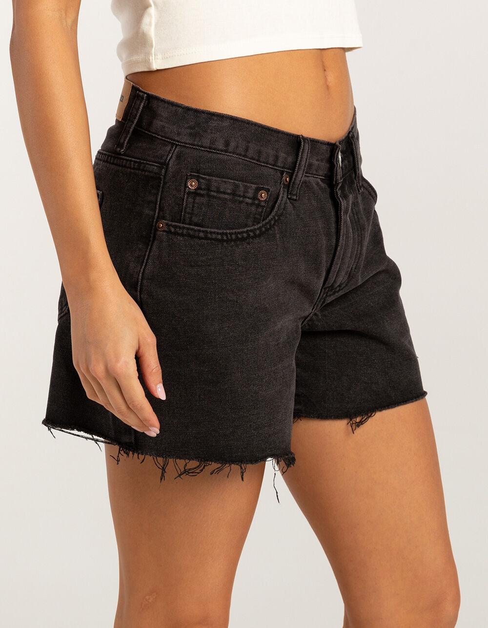 RSQ Womens Low Rise Baggy Carpenter Shorts - WASHED BLACK Product Image