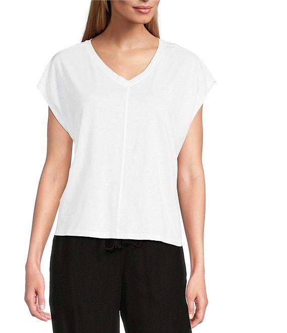 Westbound V-Neck Cap Sleeve Top Product Image