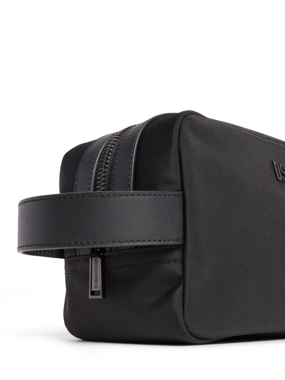 logo-patch wash bag Product Image