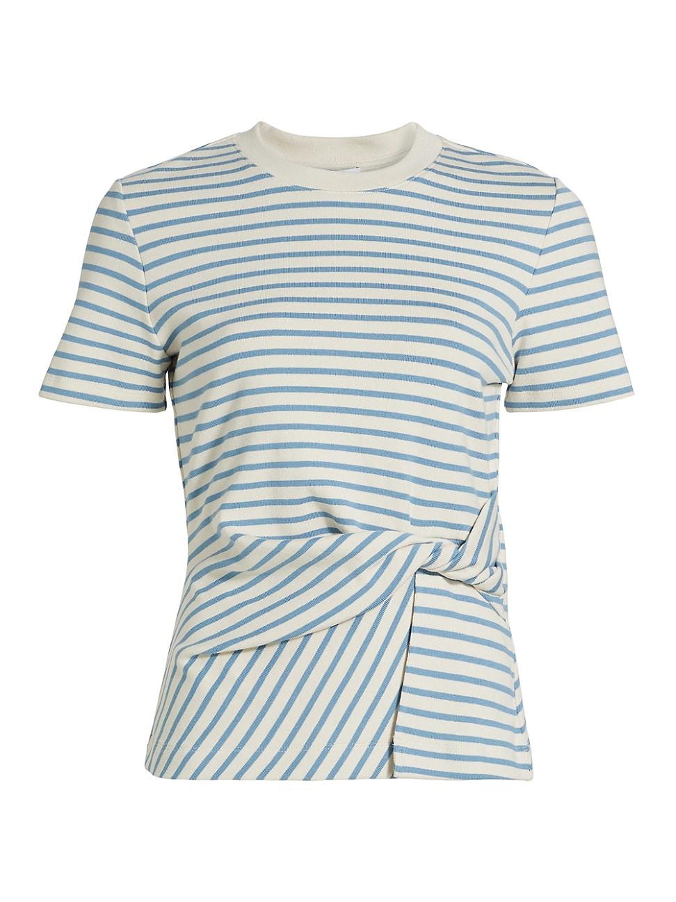 Womens Carlita Striped Short-Sleeve Top Product Image