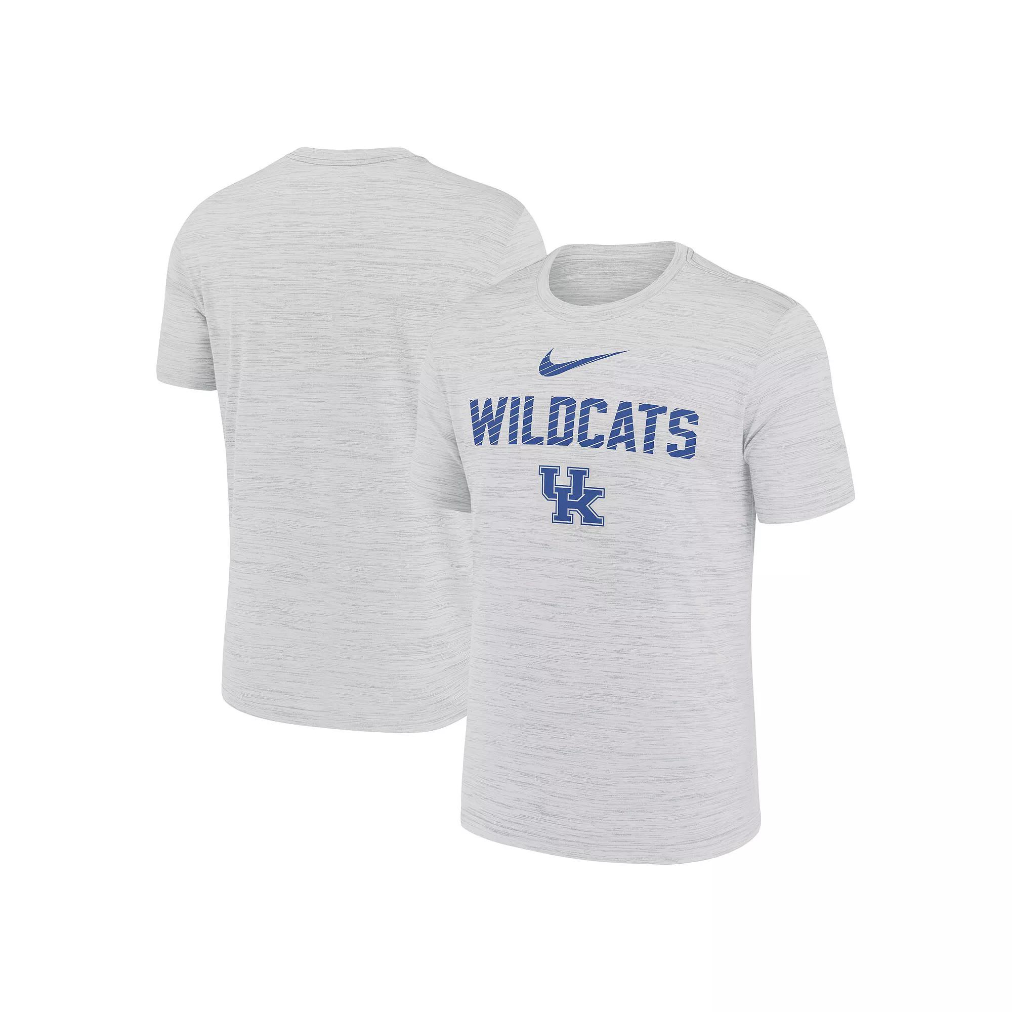 Men's Nike White Kentucky Wildcats Campus Slant Velocity Performance T-Shirt,  Product Image