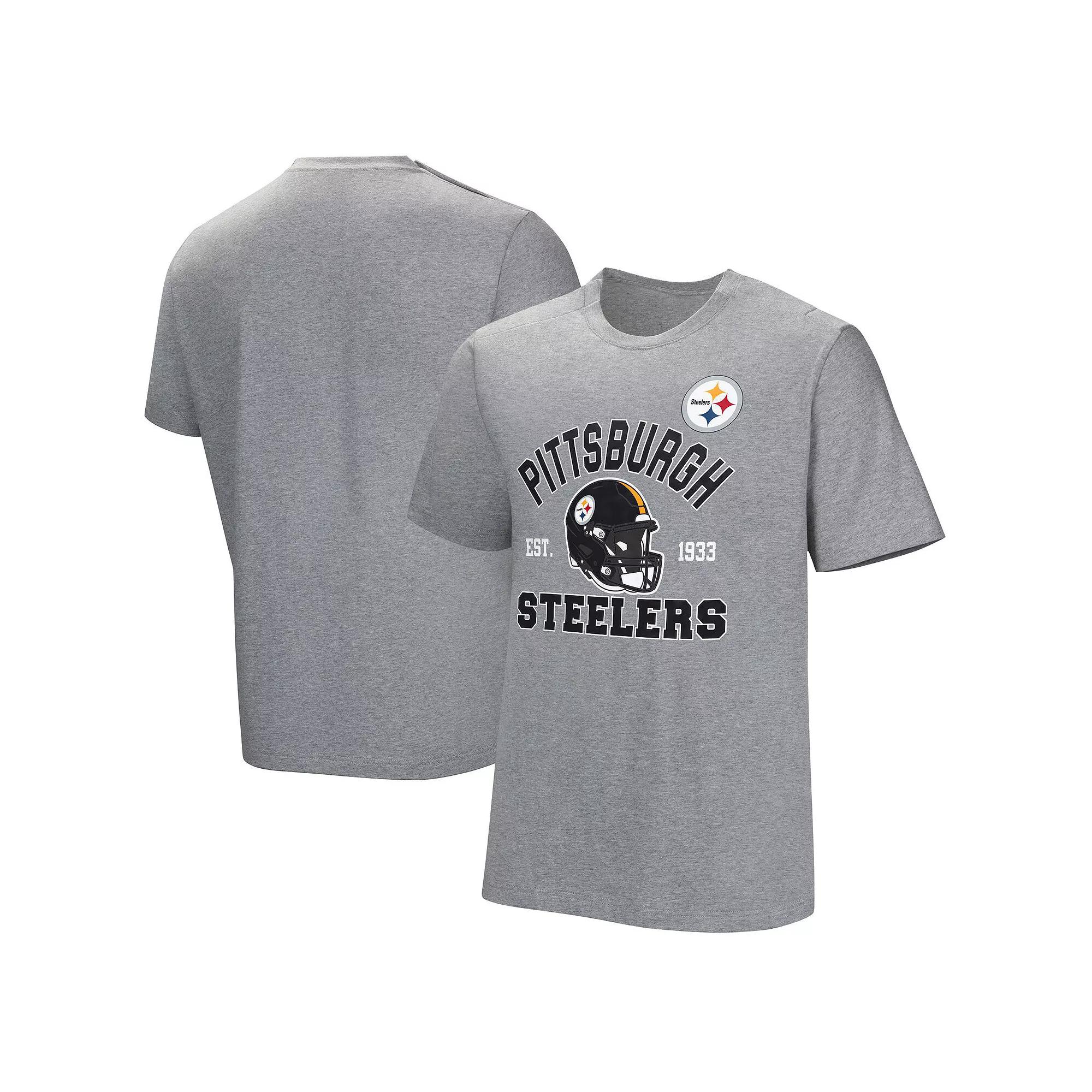 Men's Gray Pittsburgh Steelers Tackle Adaptive T-Shirt,  Product Image