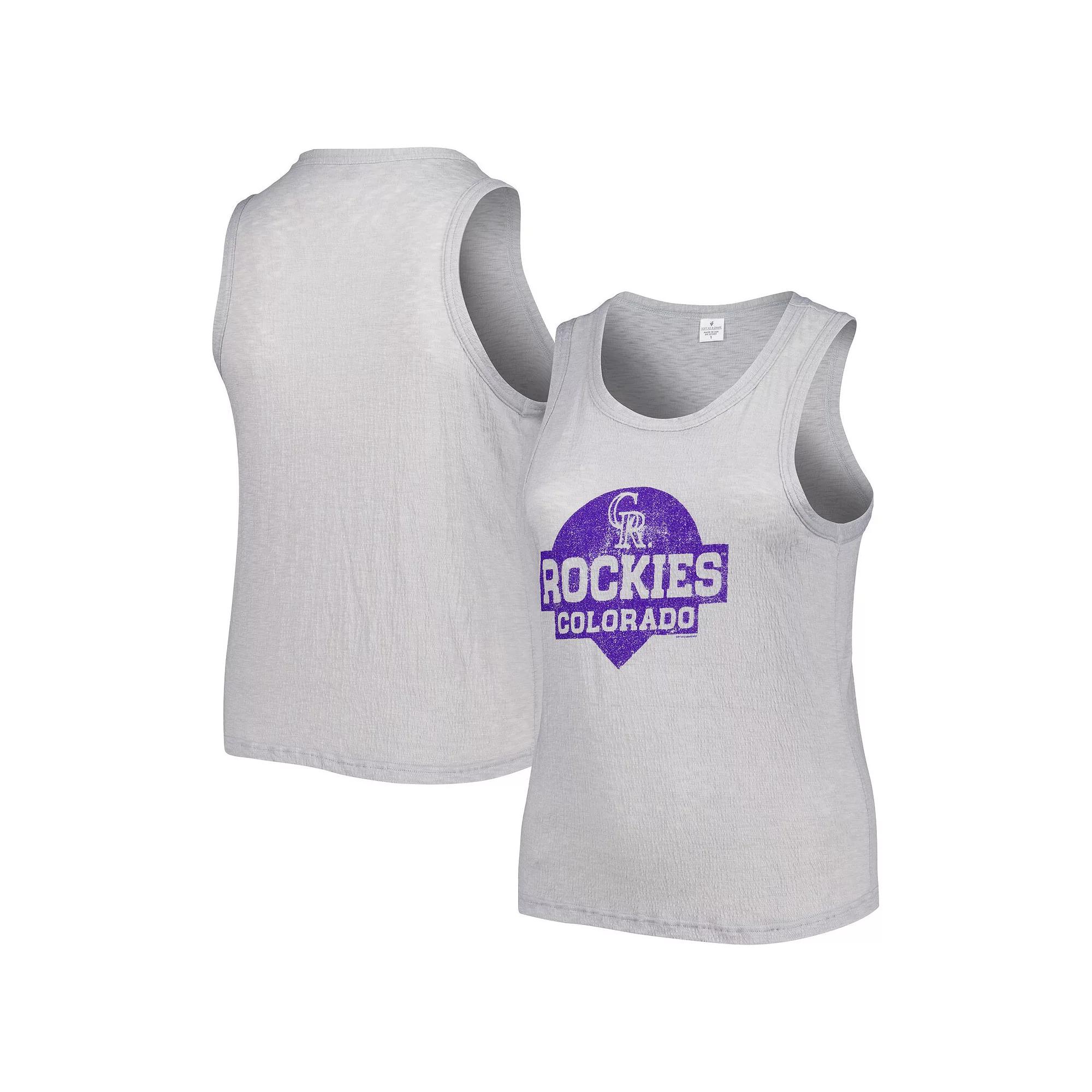Women's Soft as a Grape Gray Colorado Rockies Plus  Product Image