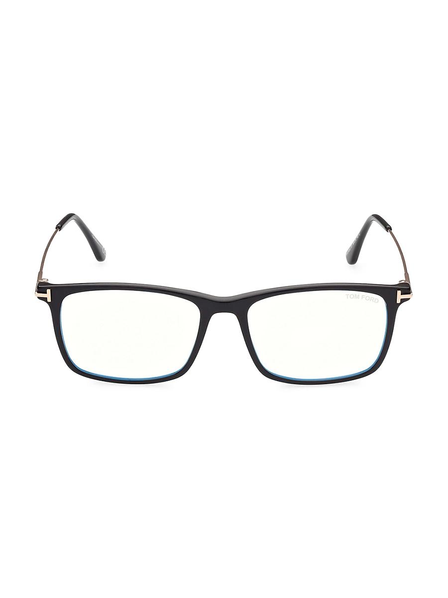 Mens Blue Filter 56MM Square Sunglasses Product Image