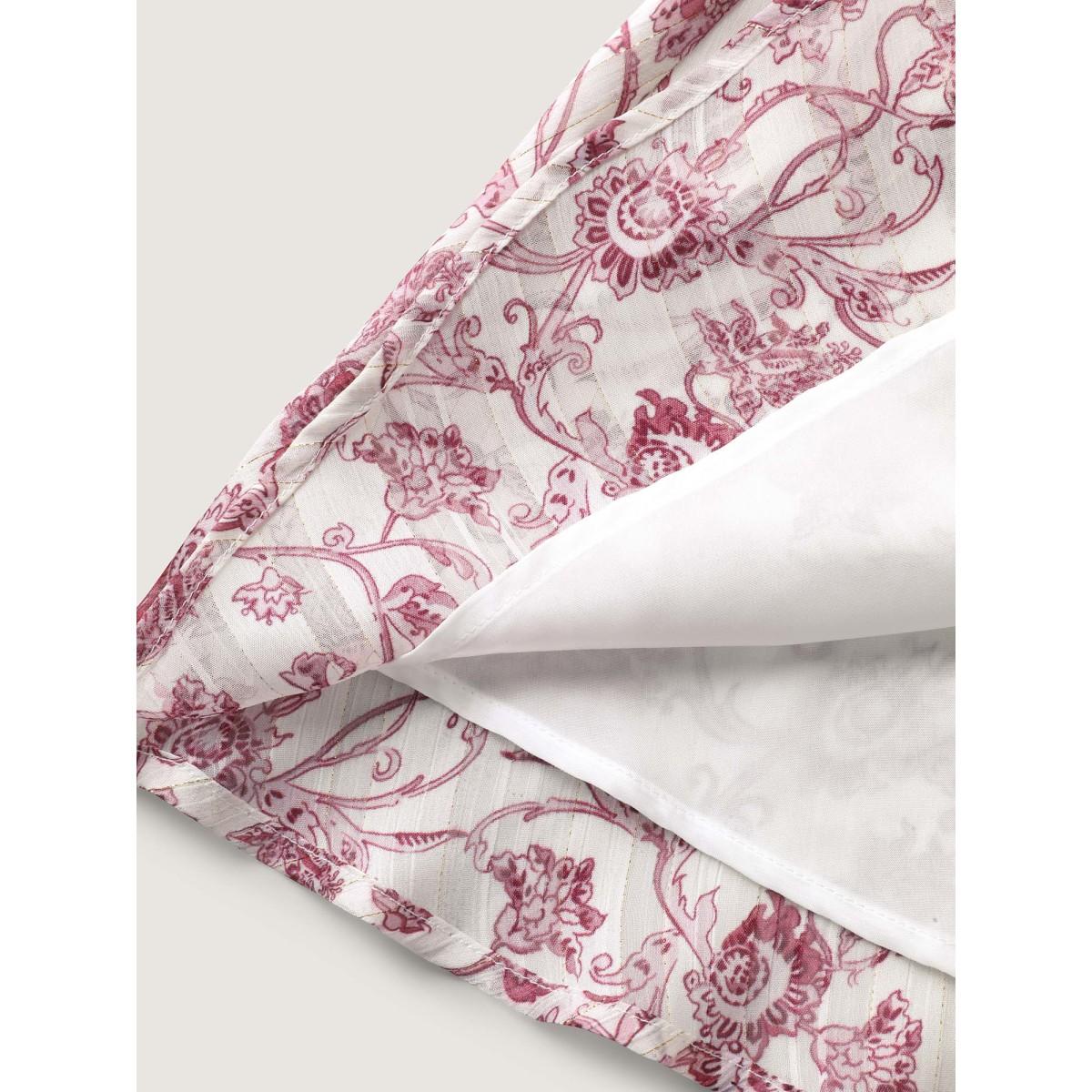 Plus Size Sweet Florals Halter Neck Midi Dress Multicolor Women Round Neck Sleeveless Curvy BloomChic 18-20/2X Product Image