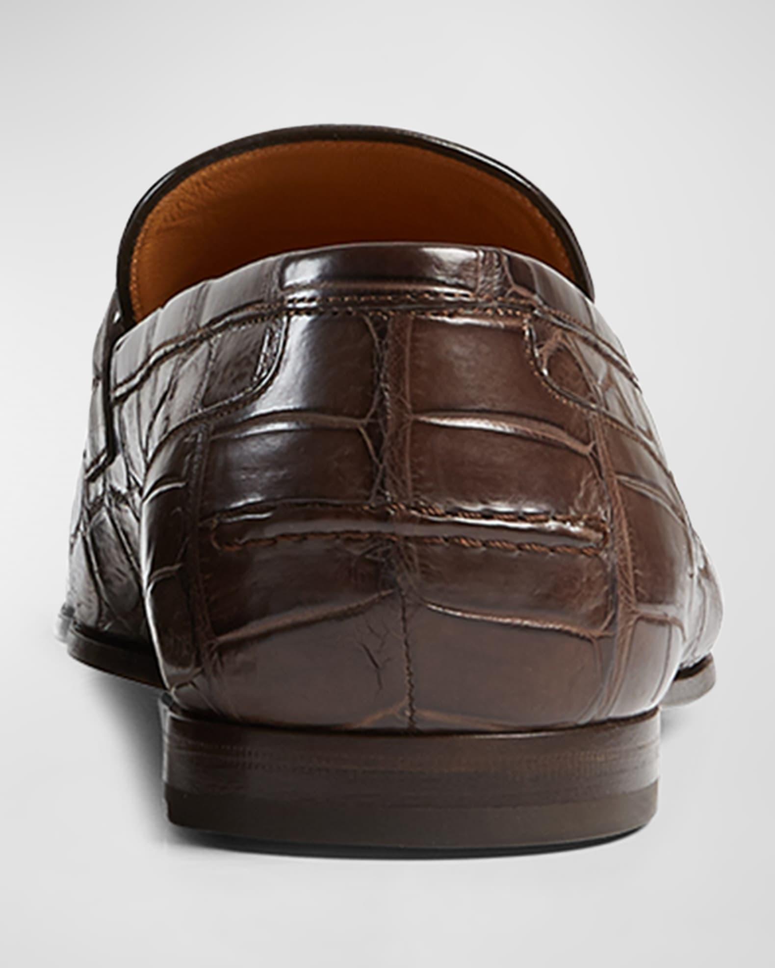 Men's Jordaan Crocodile Loafers Product Image
