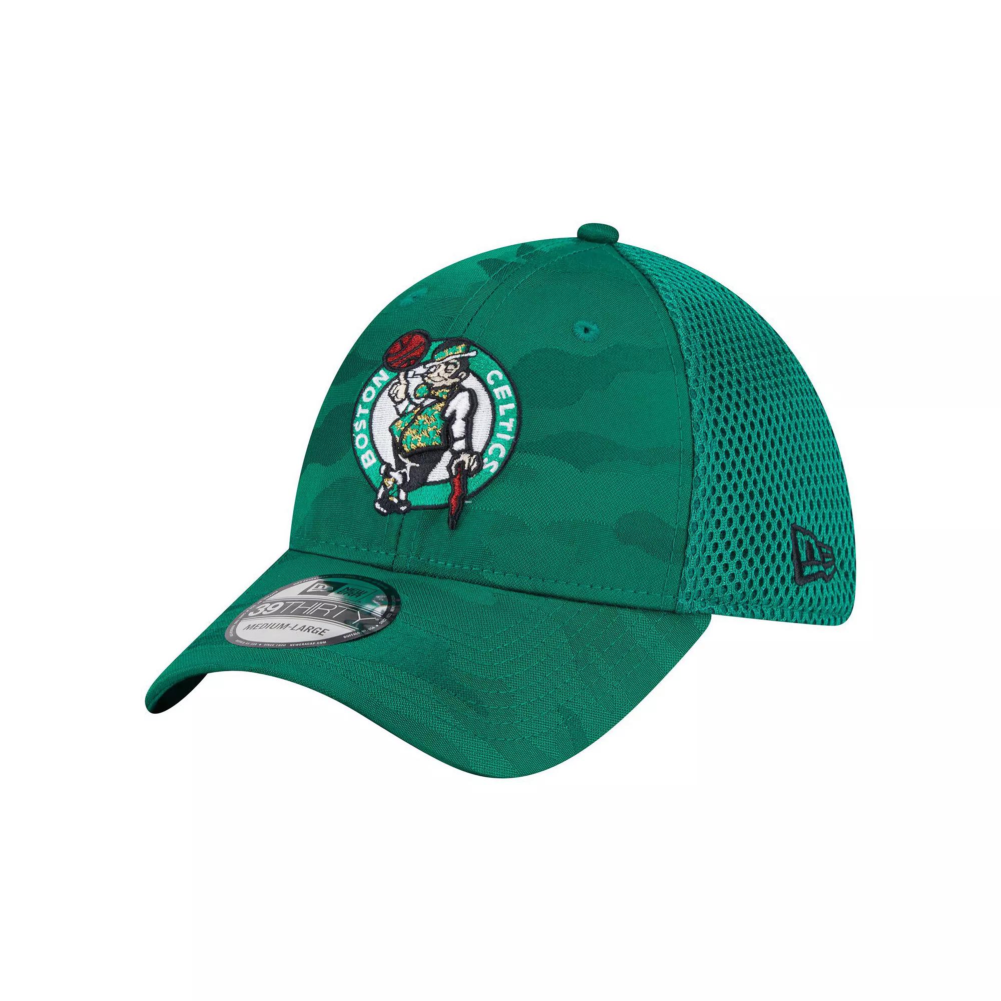 Men's New Era Kelly Green Boston Celtics Subtle Camo 39THIRTY Flex Hat,  Product Image