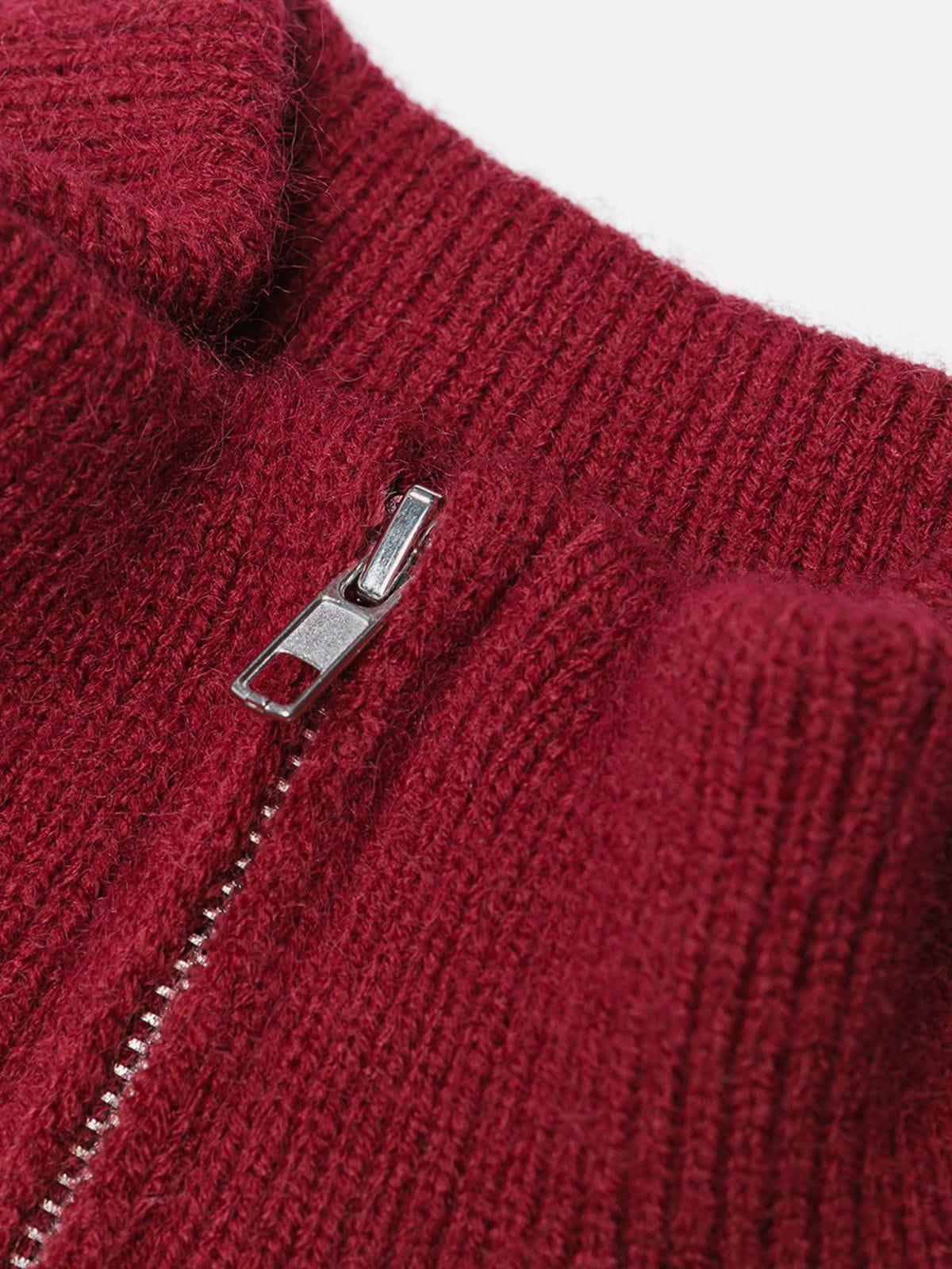 Aelfric Eden Vintage Stripe Half-Zip Sweater Product Image