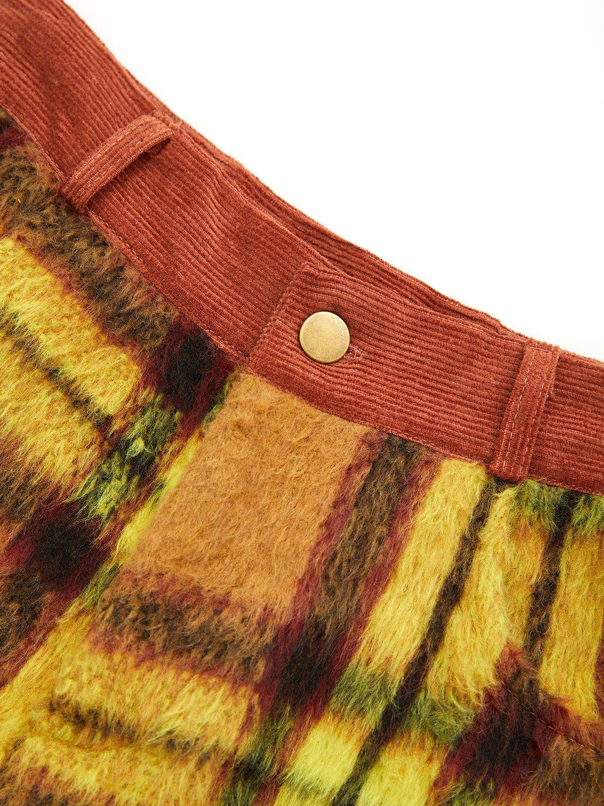 Vintage Checkered Straight Leg Pants Product Image