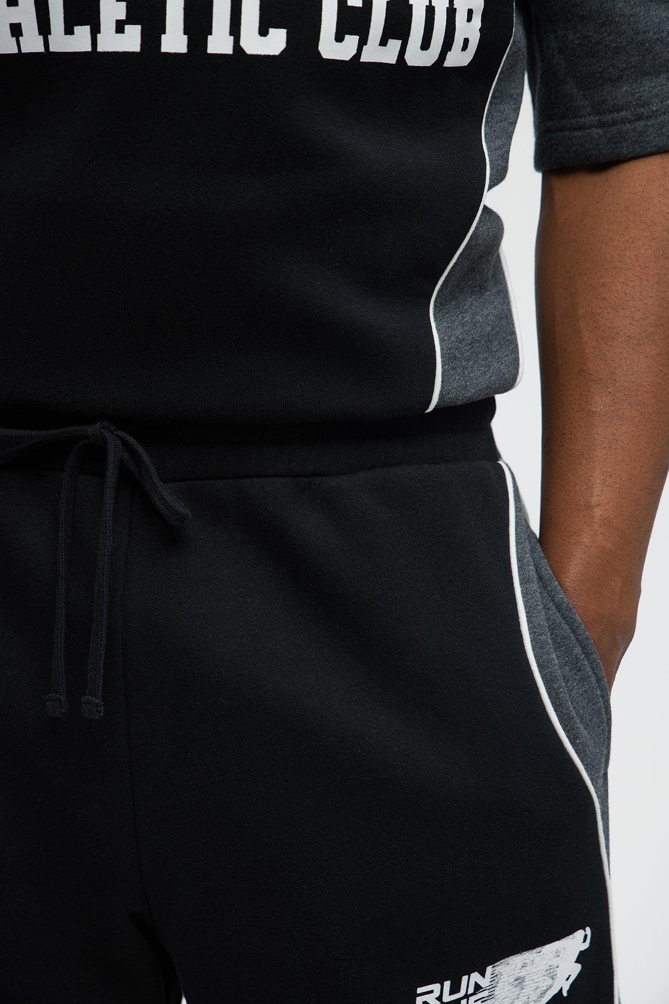 Tyson NYC Athletic Relaxed Shorts - Black/combo Product Image
