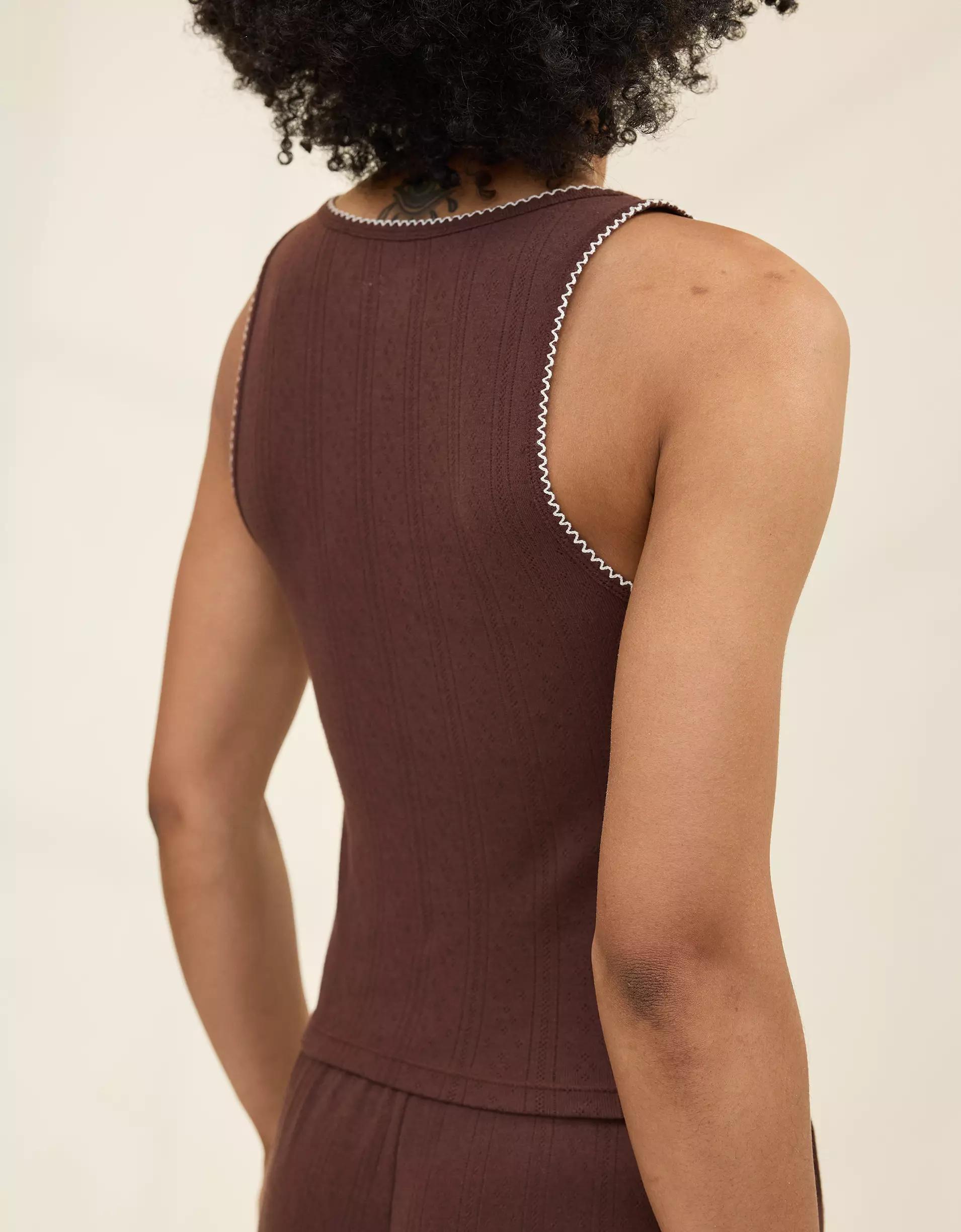 Aerie Off-Duty Pointelle Tank Top Product Image