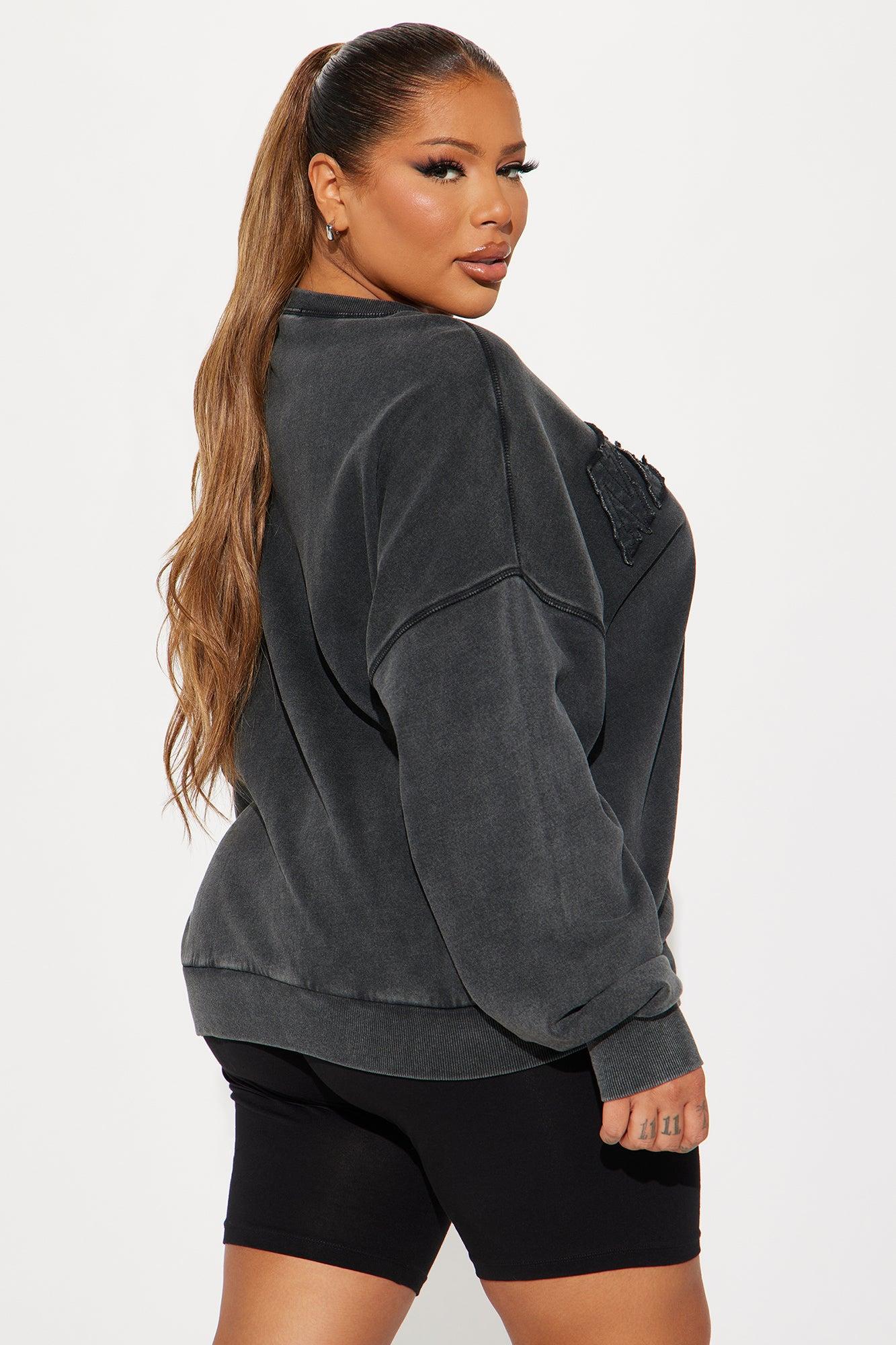 Hustle Jungle New York Washed Sweatshirt - Black Wash Product Image