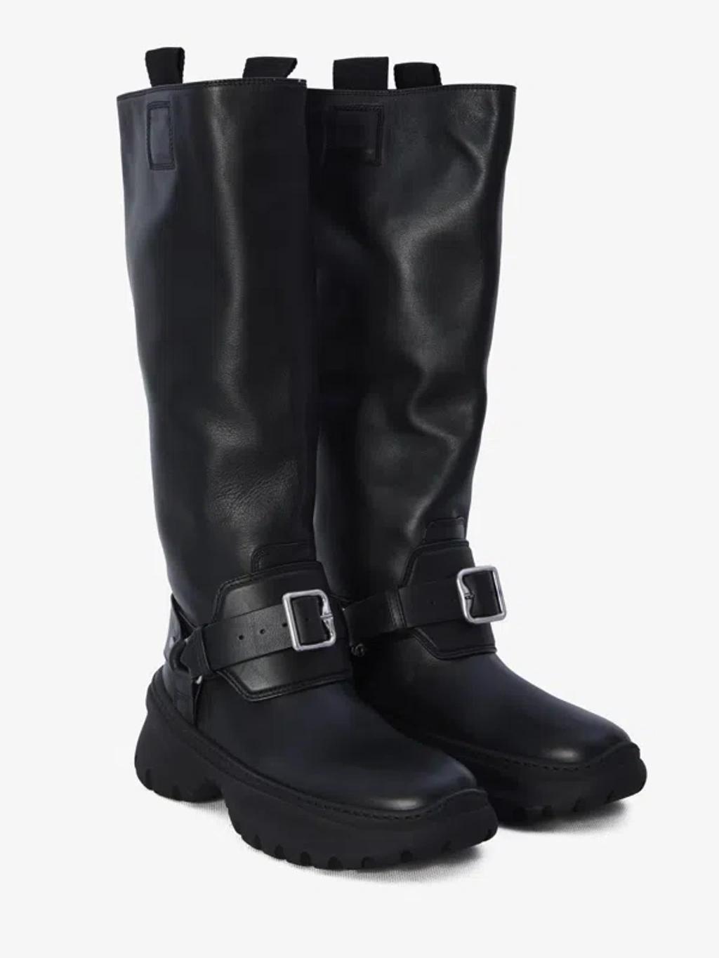 BURBERRY 40mm Lf Stomp High Boots In Black Product Image