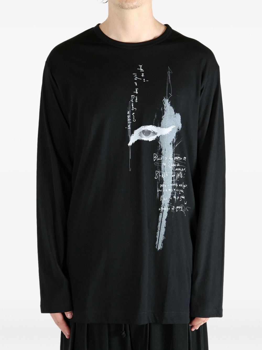 printed long-sleeve T-shirt Product Image