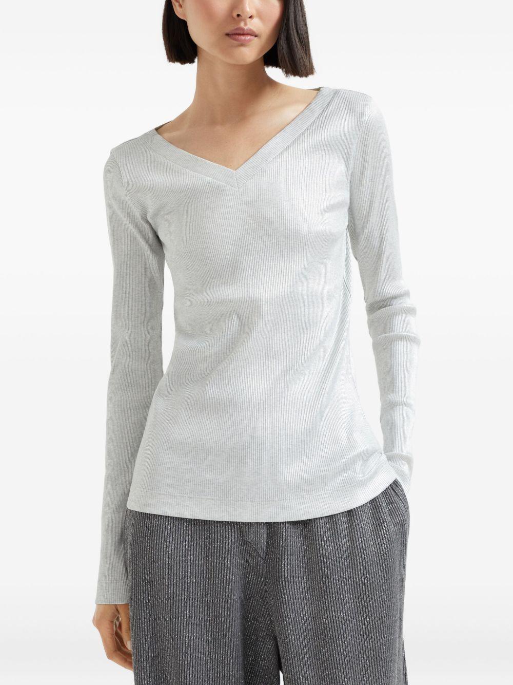 fine-ribbed T-shirt Product Image
