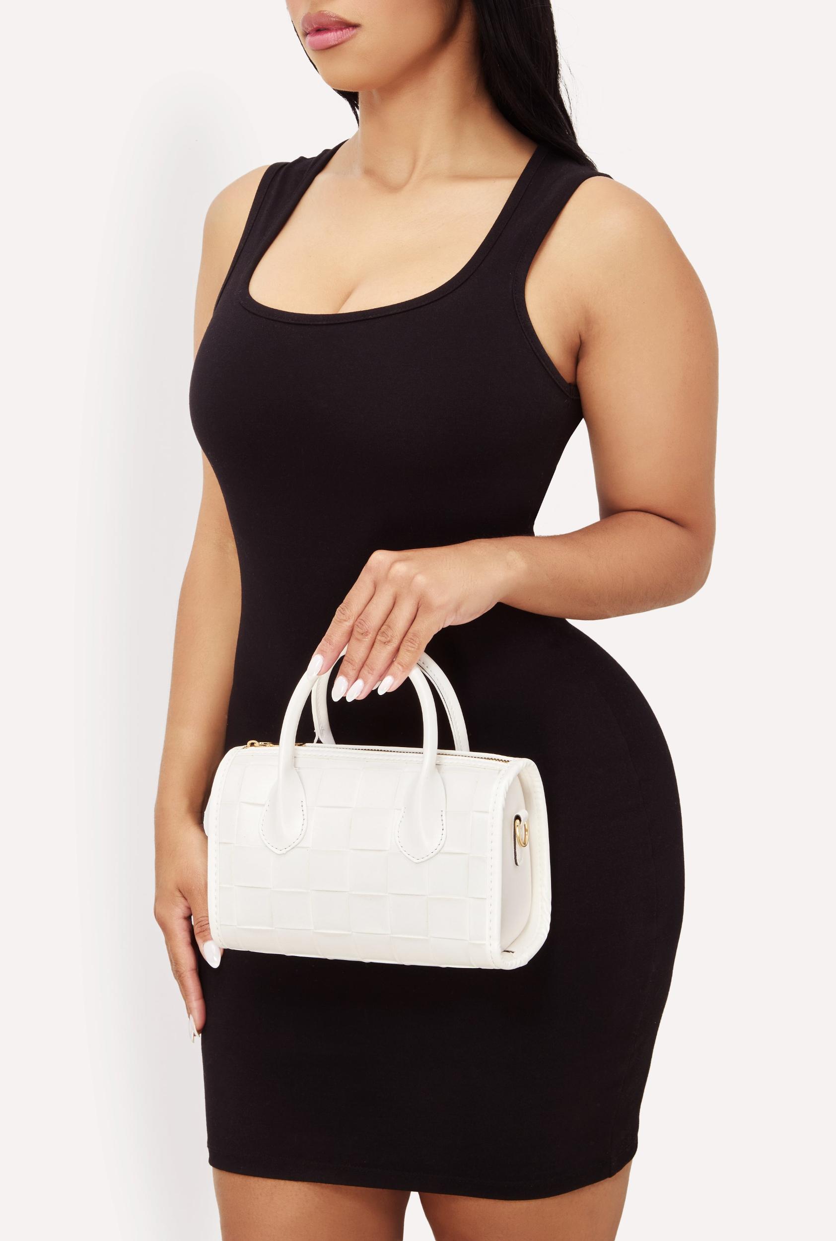 Metallic Faux Leather Crossbody Bag with Removable Strap Unisex Product Image