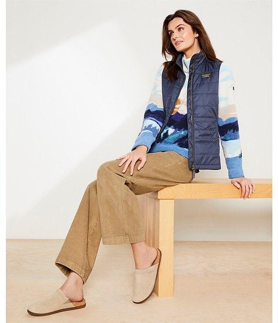 L.L.Bean Corduroy Wide Leg High Rise Pocket Pants Product Image