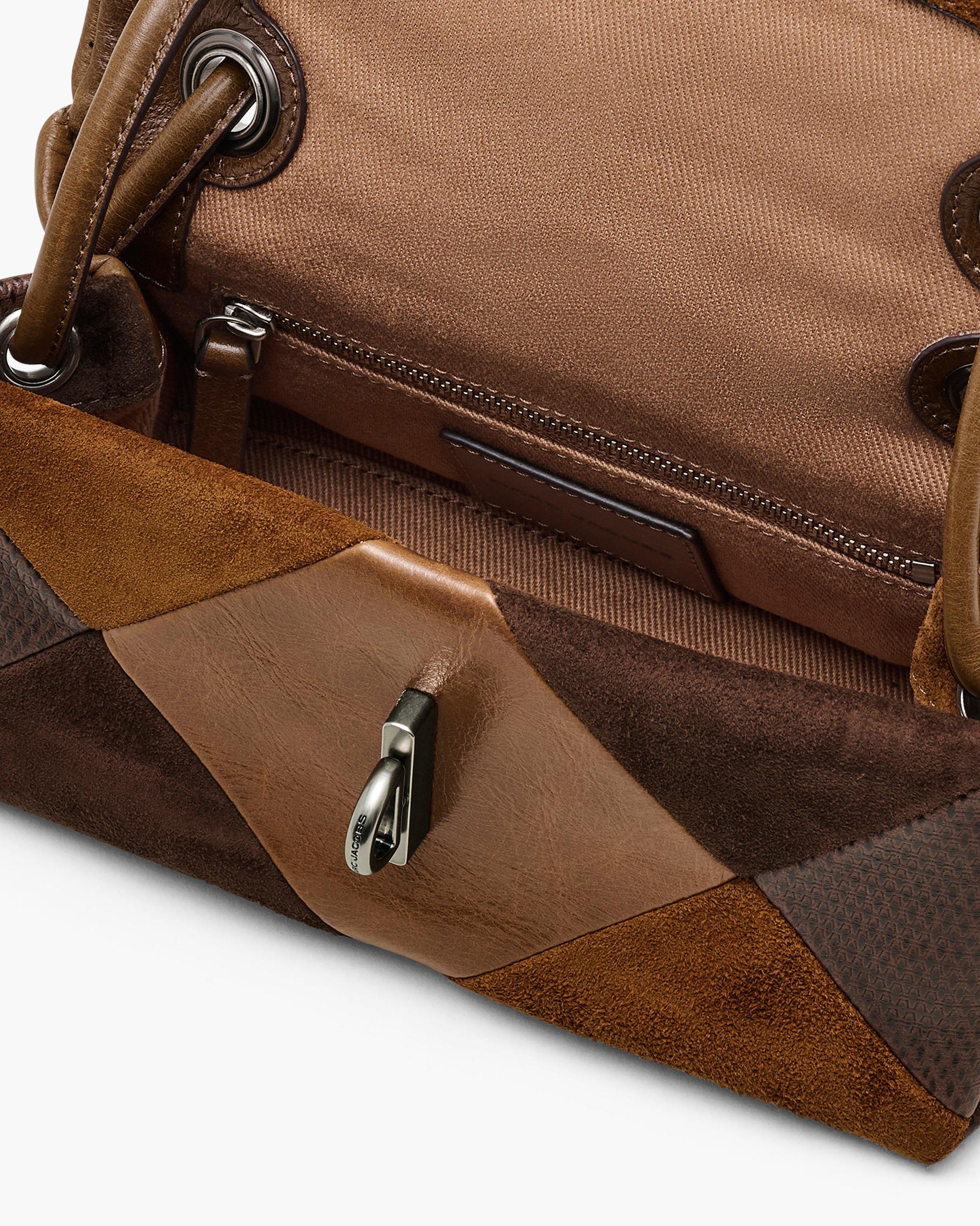 The Suede Patchwork Mini Dual Shoulder Bag Product Image