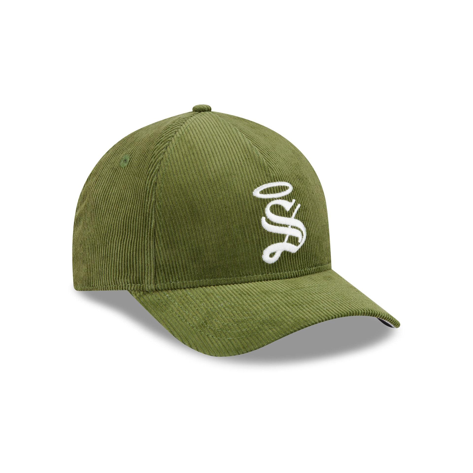 Santos Laguna Olive Corduroy 9FORTY M-Crown Snapback Hat Male Product Image