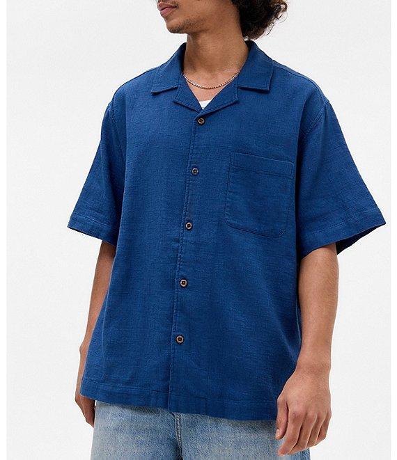 BDG Urban Outfitters Short Sleeve One Pocket Crinkle Shirt Product Image