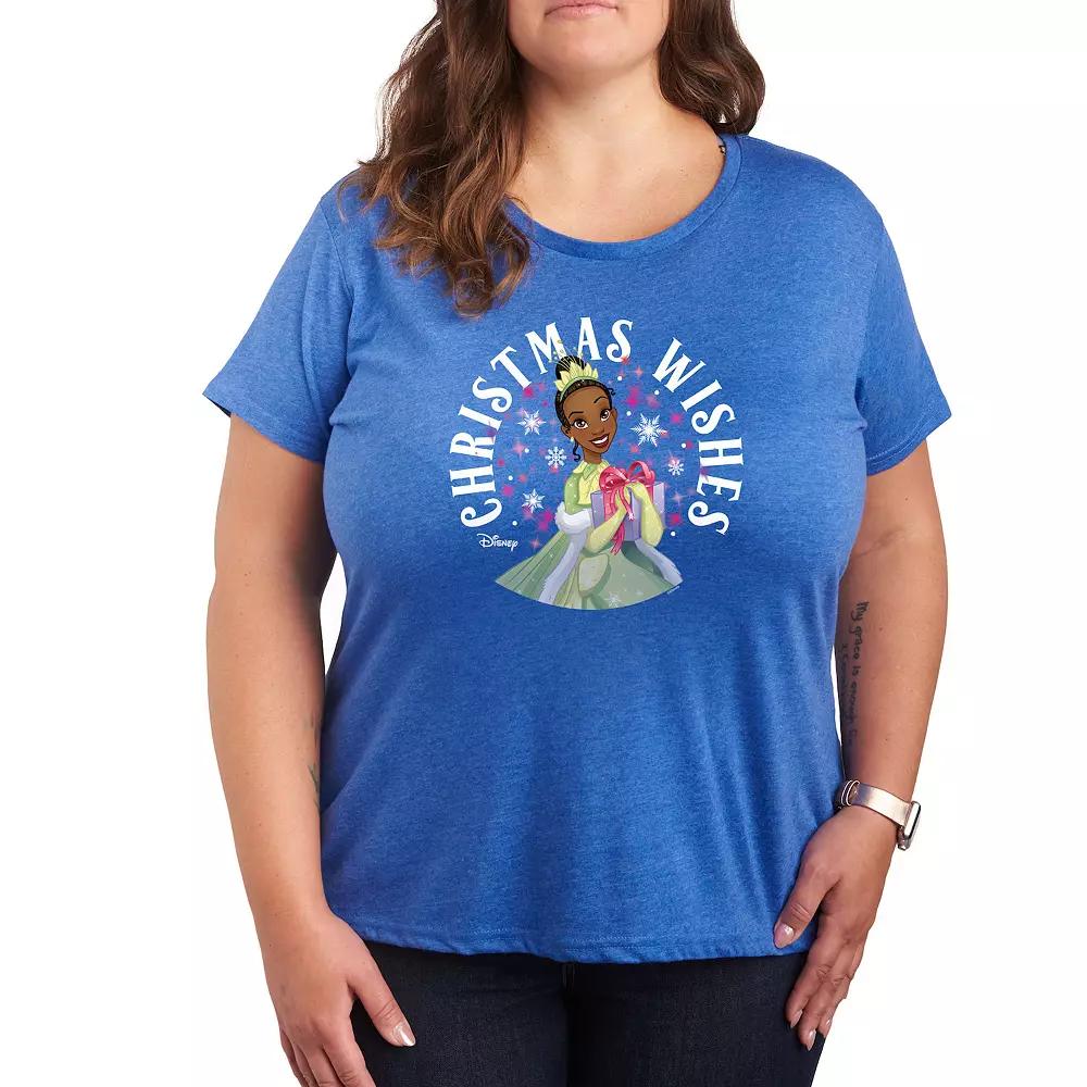 Disney Princess Tiana Plus Christmas Wishes Graphic Tee, Women's,  Product Image