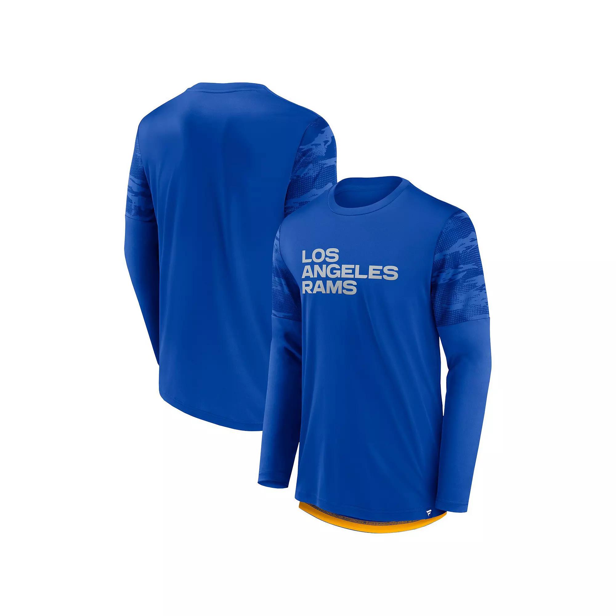 Mens Fanatics Branded Royal/Gold Los Angeles Rams Square Off Long Sleeve T-Shirt Product Image