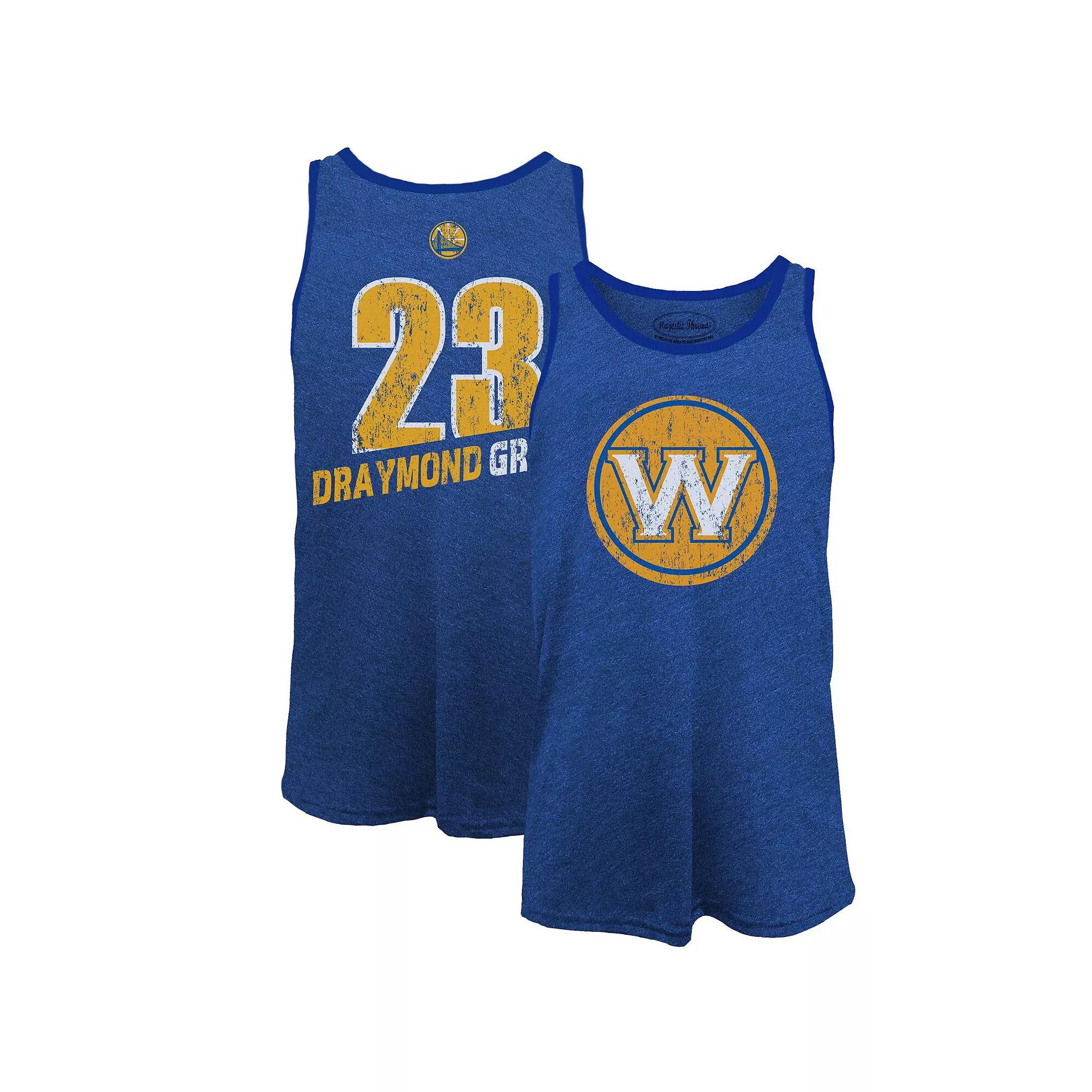 Men's Majestic Threads Draymond Green Royal Golden State Warriors Name & Number Tri-Blend Tank Top, Size: Small, Blue Product Image