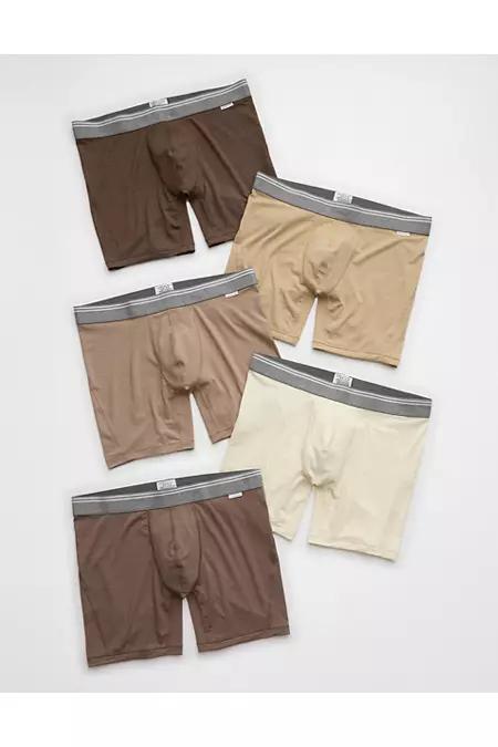 AEO Men's 6" Ultra Soft Boxer Brief 5-Pack Men's Product Image