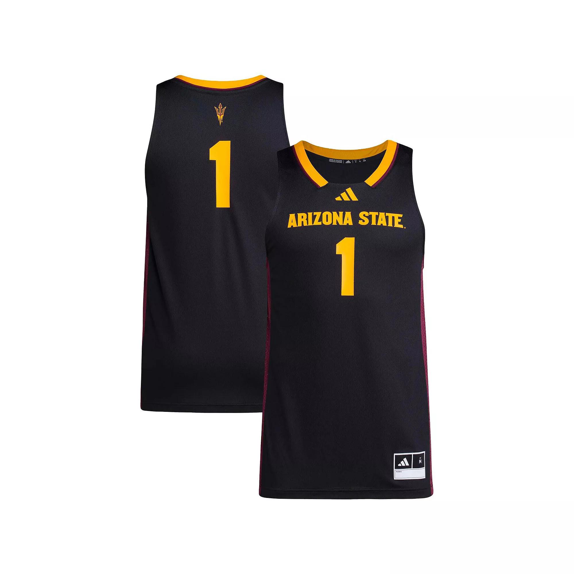 Men's adidas #1 Black Arizona State Sun Devils Replica Swingman Jersey,  Product Image