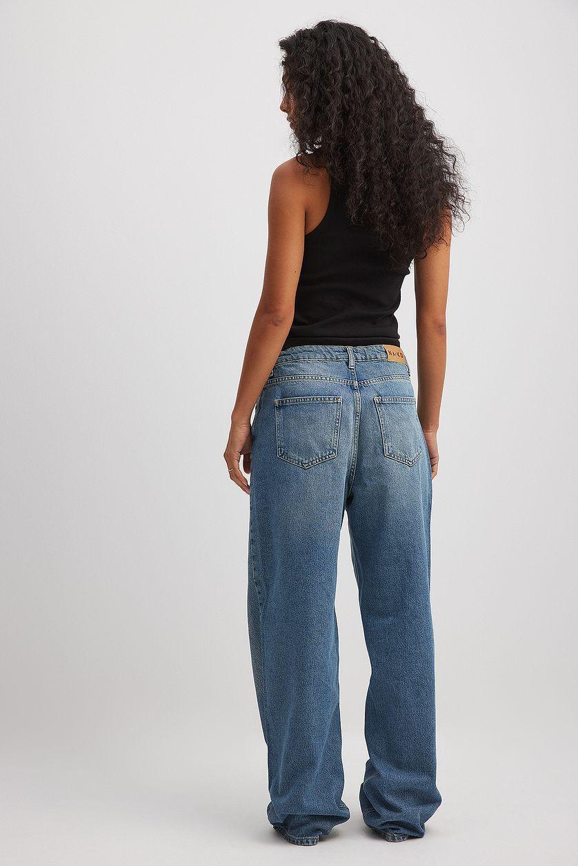 Loose Low Waist Long Jeans Product Image