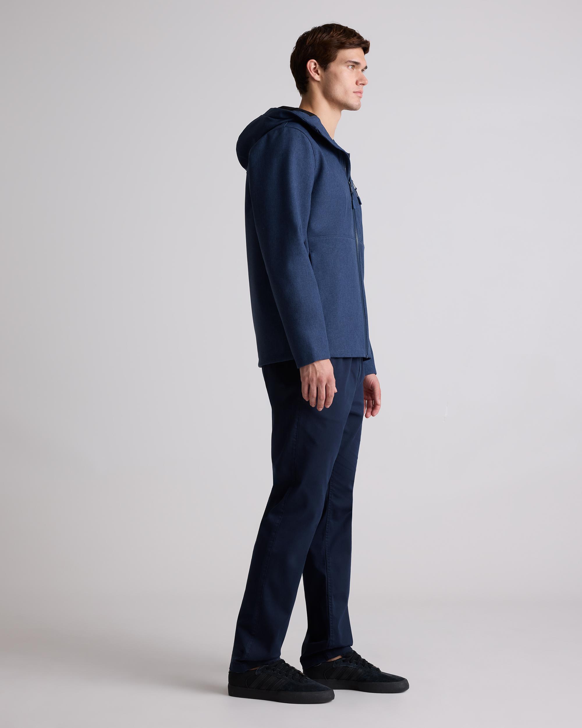 Quince | Men's Softshell Fleece-Lined Full-Zip Hooded Jacket Size XL, Recycled Polyester Product Image