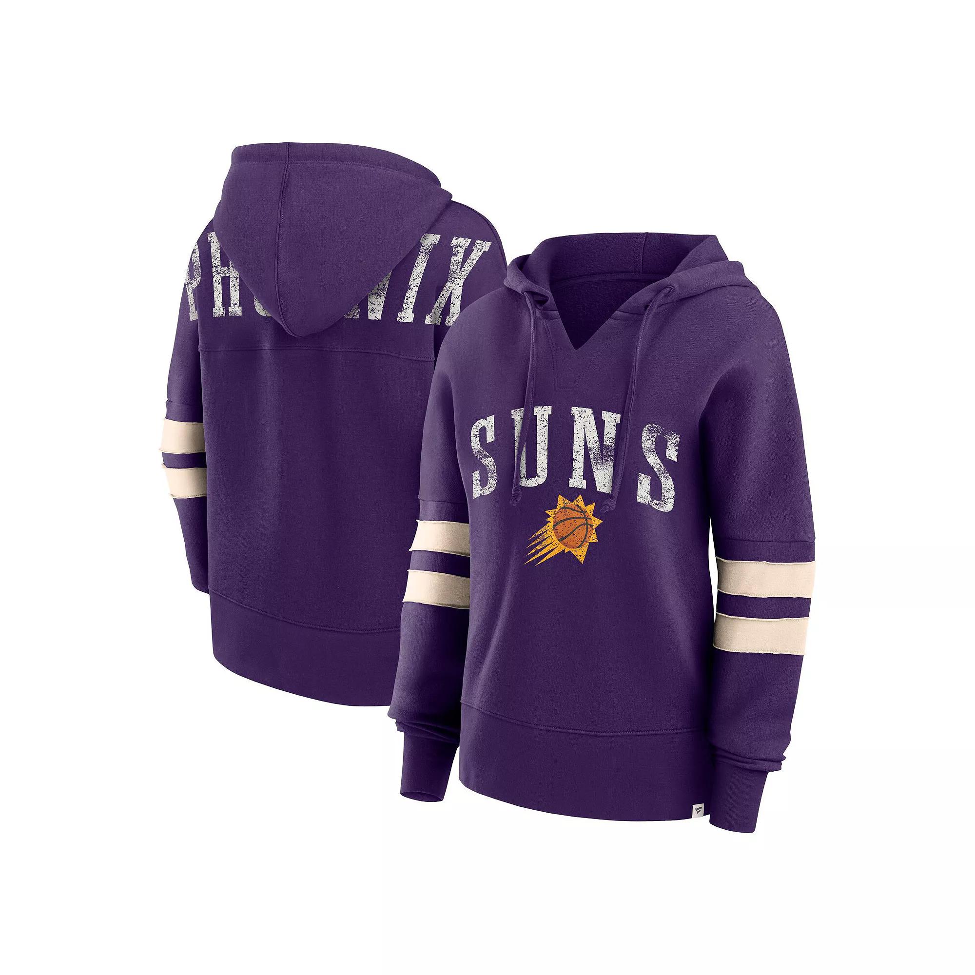 Women's Fanatics Branded Purple Phoenix Suns Bold Move Dolman V-Neck Pullover Hoodie, Size: Small, Phx Purple Product Image