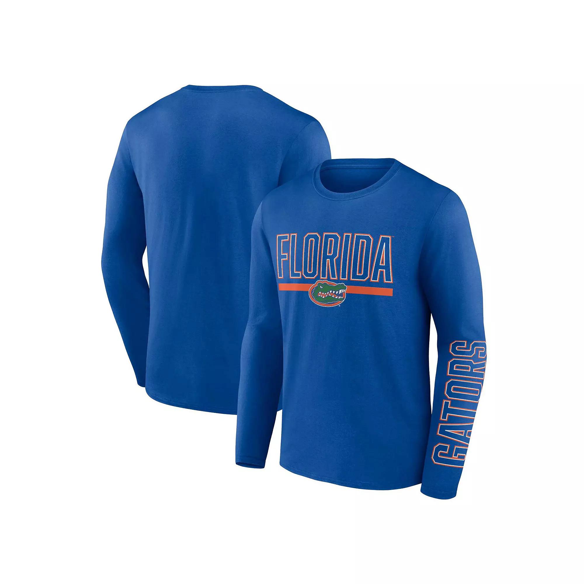 Men's Profile Royal Florida Gators Big & Tall Two-Hit Graphic Long Sleeve T-Shirt, Size: 3XB, Blue Product Image