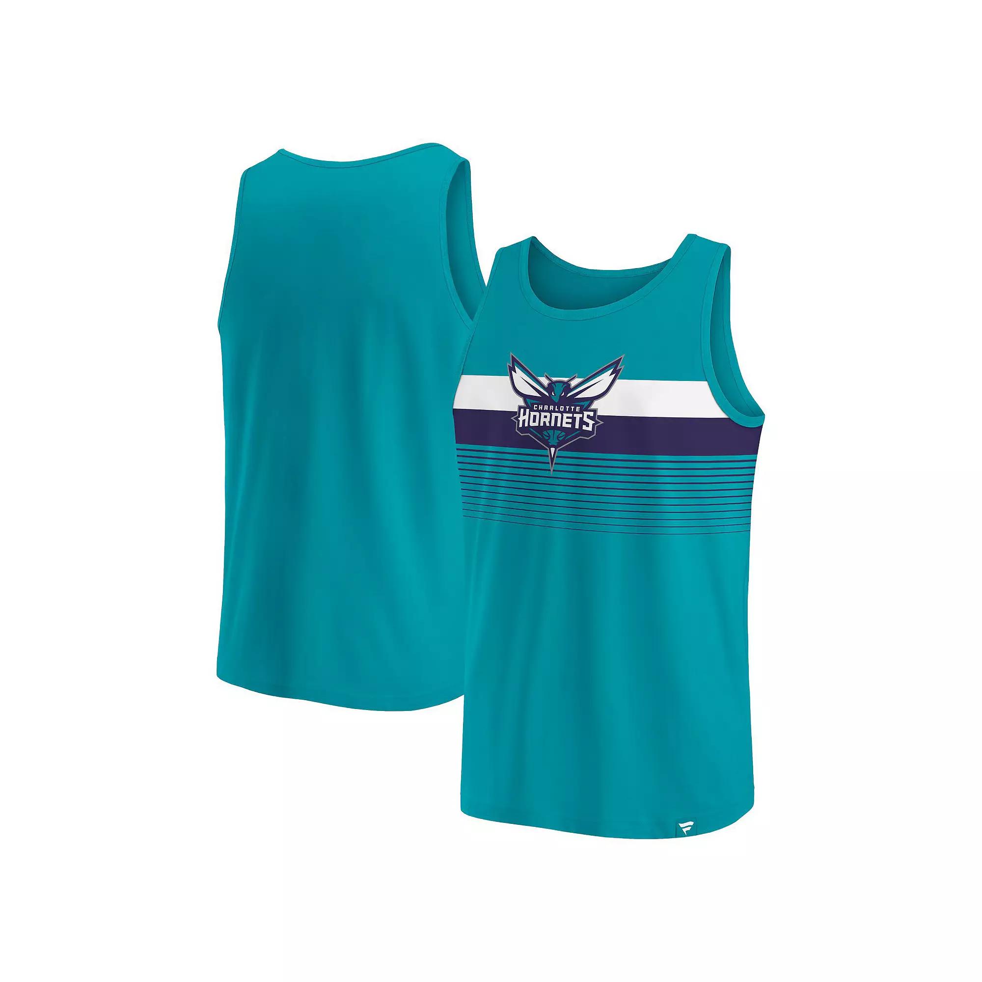 Men's Fanatics Branded Teal Charlotte Hornets Wild Game Tank Top, Size: Large, Chr Blue Product Image