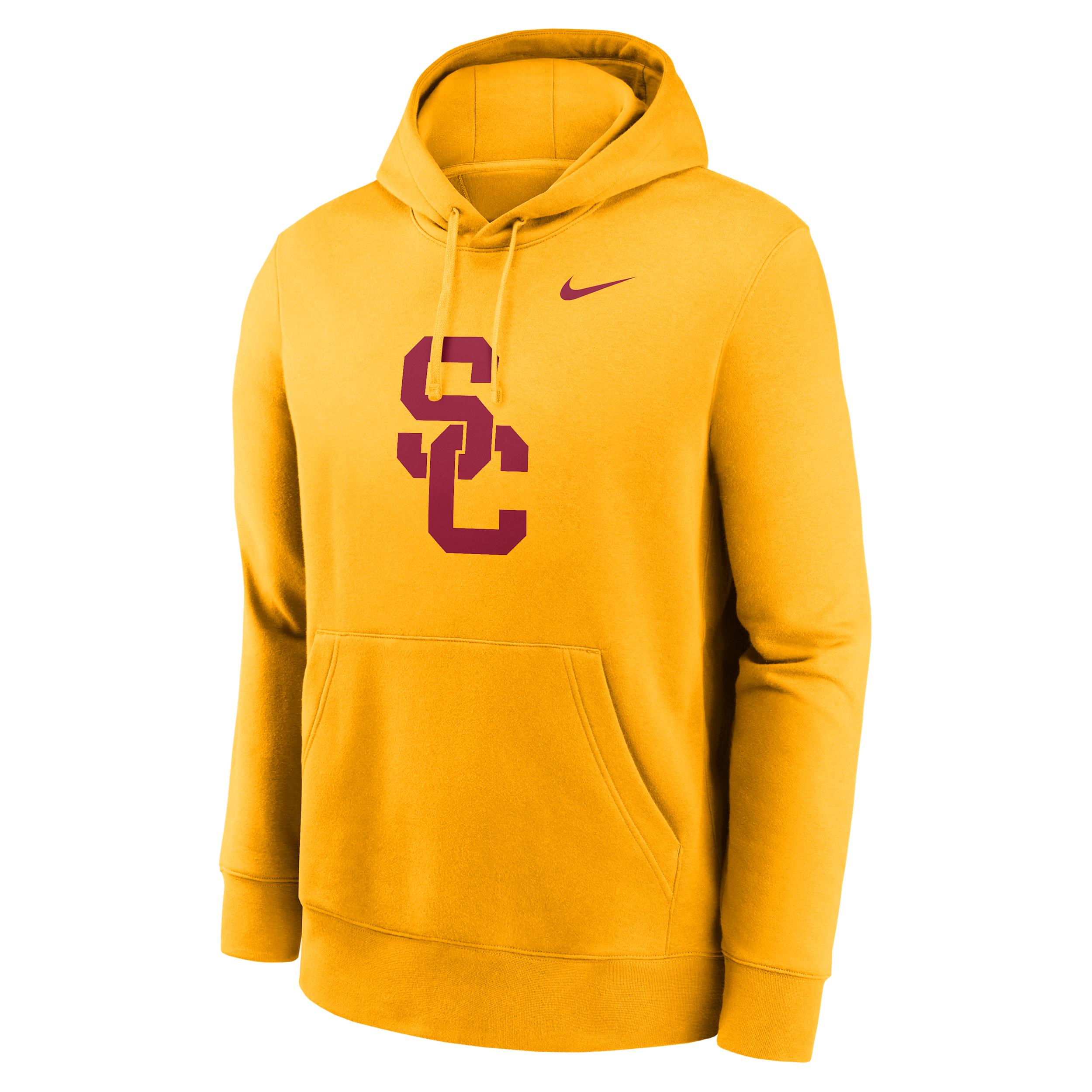 USC Trojans Primetime Club Primary Logo Nike Mens College Pullover Hoodie | NKDK76ISCJ-PTF Product Image