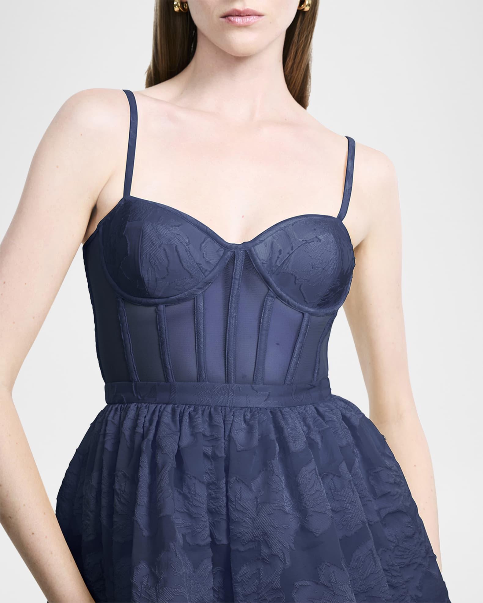 High-Low Fil Coupe Corset Gown Product Image