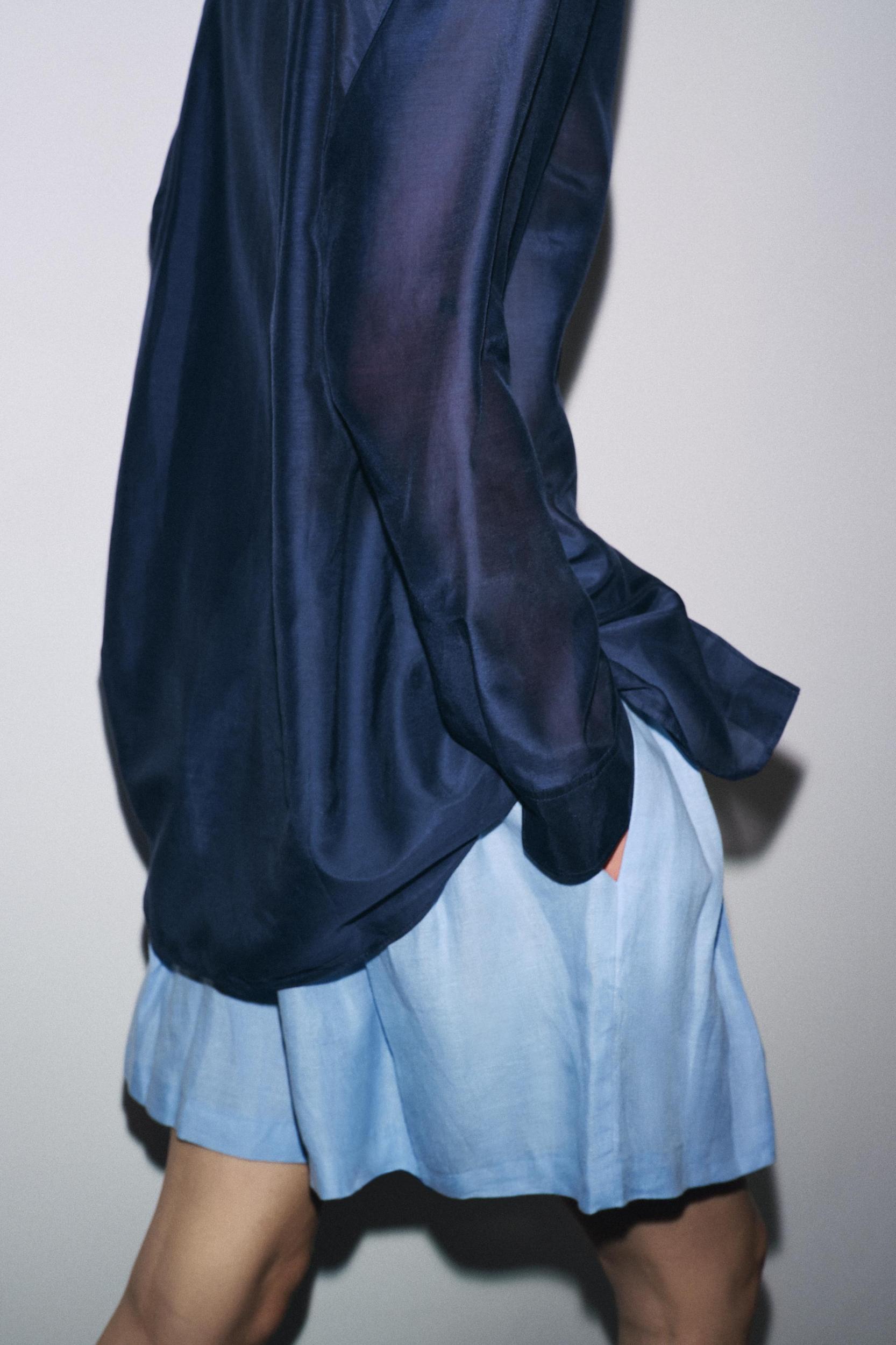 100% LINEN SHORTS ZW COLLECTION Product Image