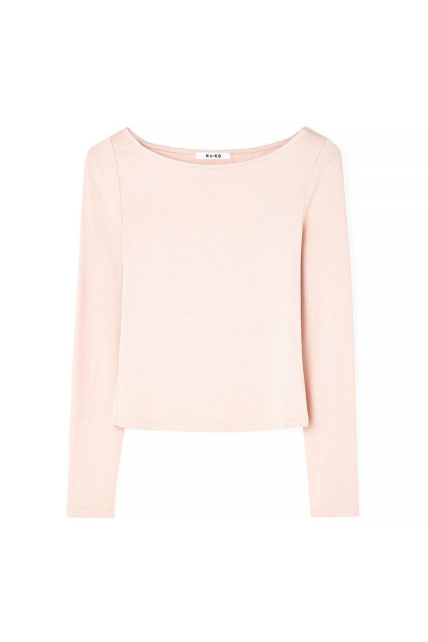 Boat Neck Long Sleeve Top Product Image
