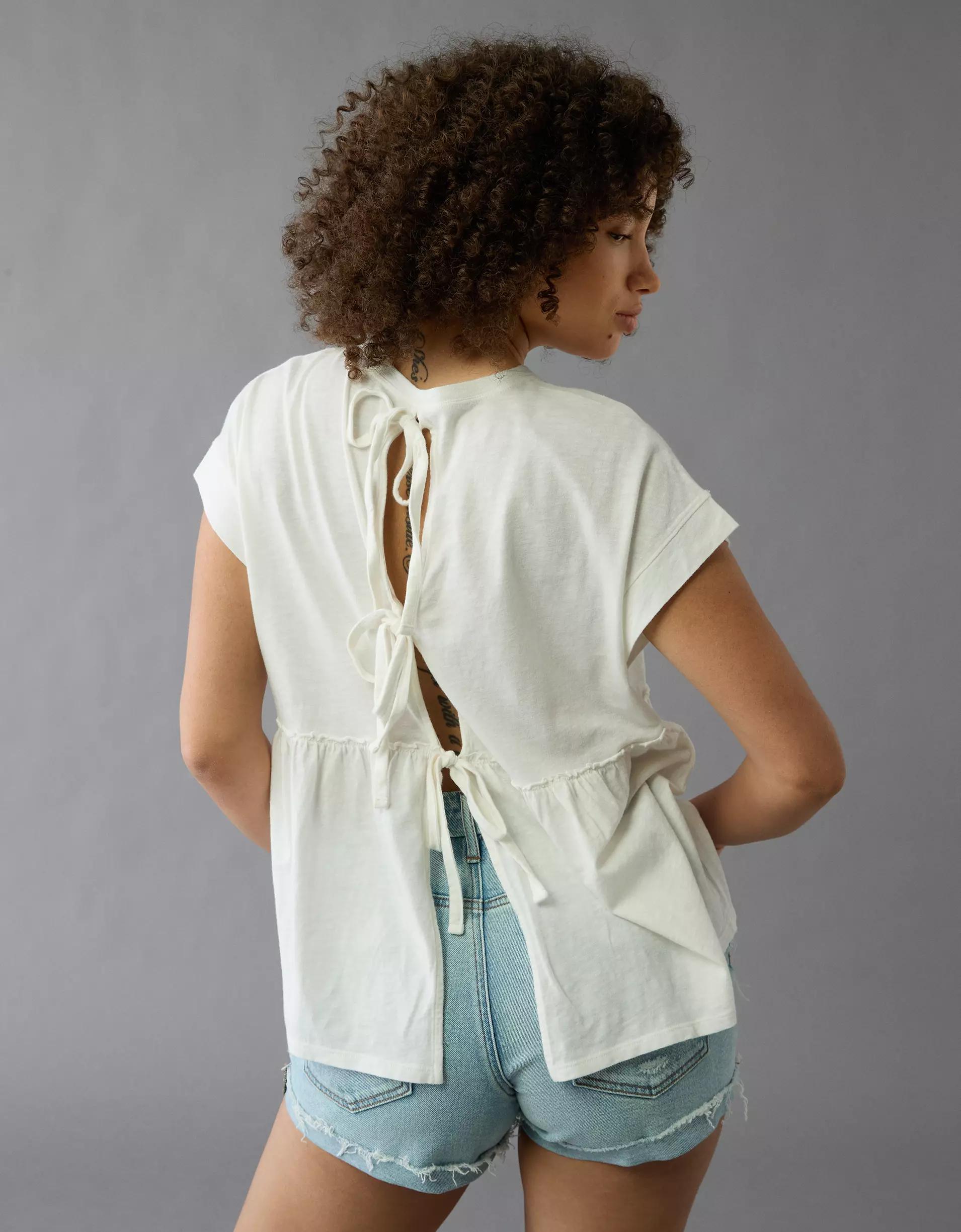 AE Sunchaser Knit Babydoll Swing T-Shirt Product Image