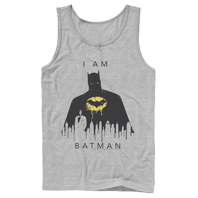 Men's DC Comics I Am Batman Skyline Poster Tank Top,  Product Image
