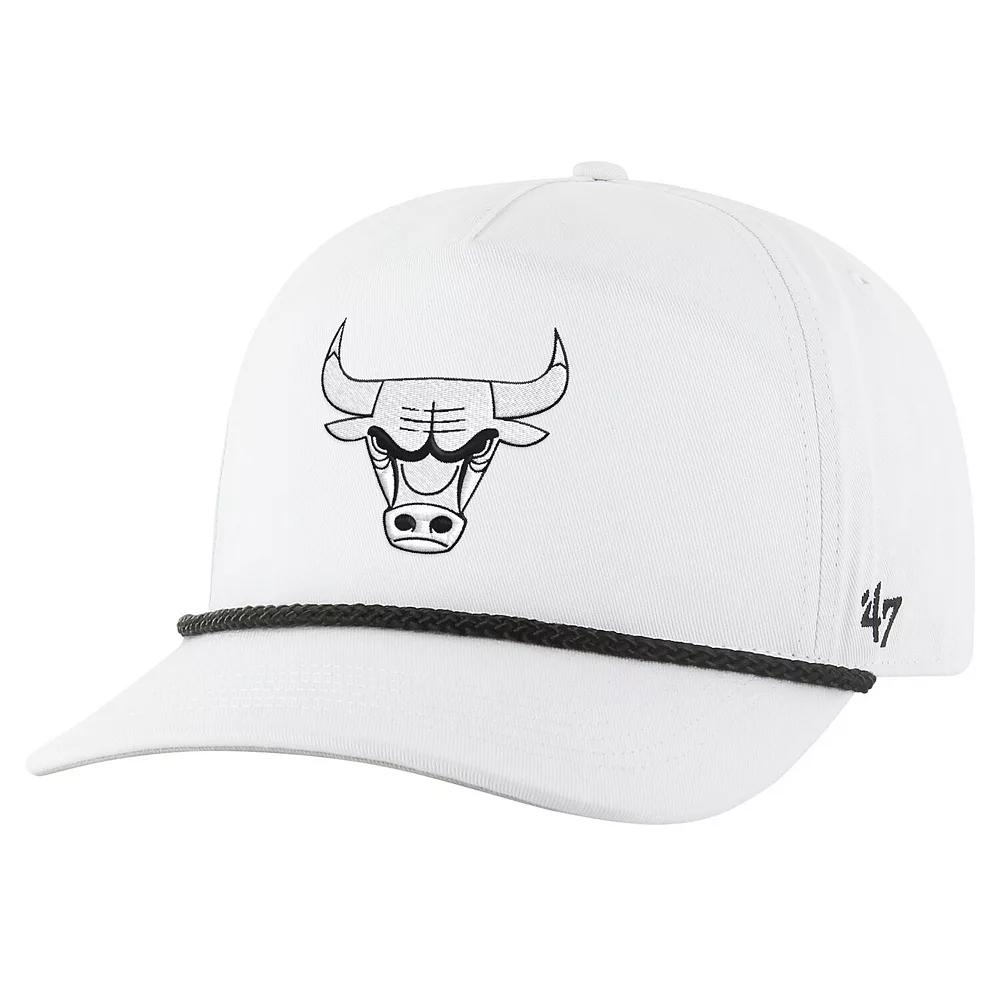 Men's '47 White Chicago Bulls Rope Hitch Adjustable Hat Product Image