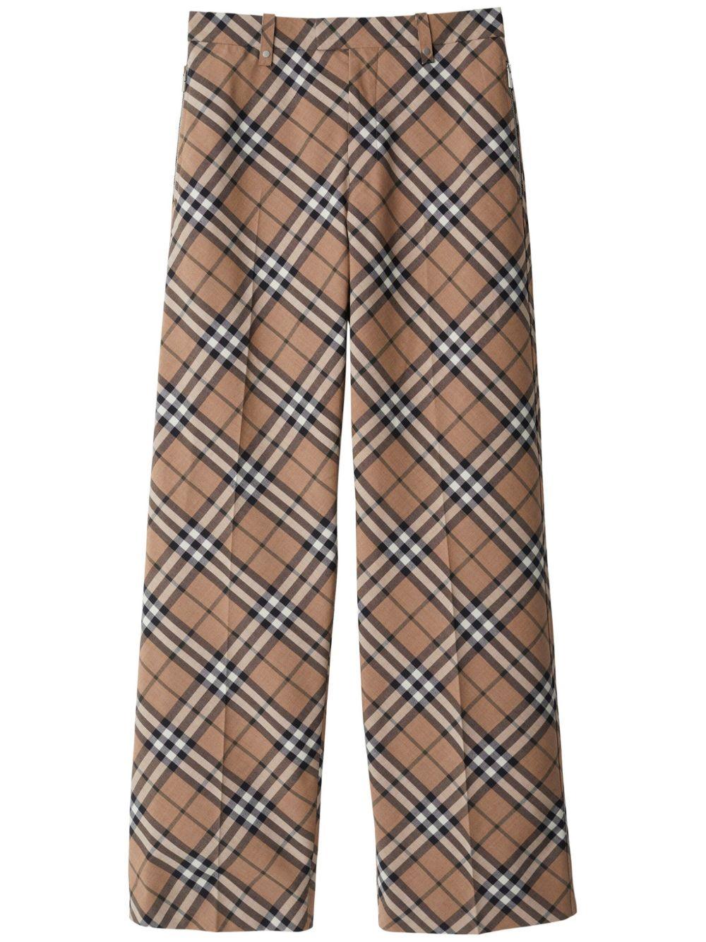 checked tailored trousers Product Image