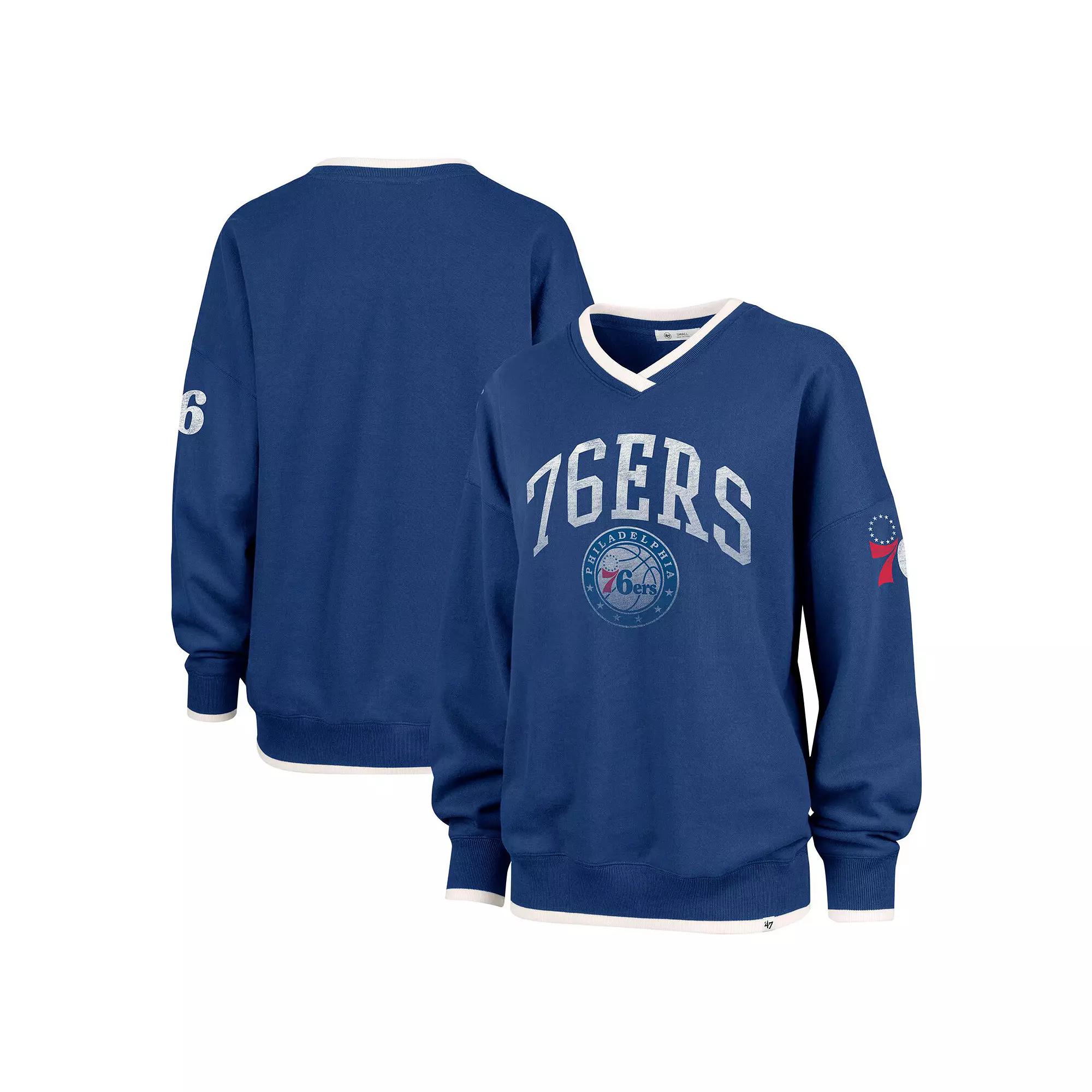 Women's '47 Royal Philadelphia 76ers Rise Wax Pack Daze '80s Over Product Image