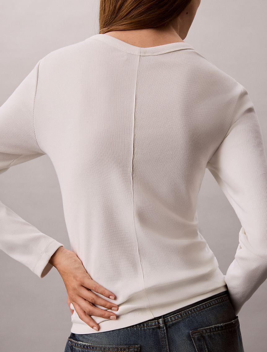 Woven Monologo Fine Rib Slim Cardigan Product Image